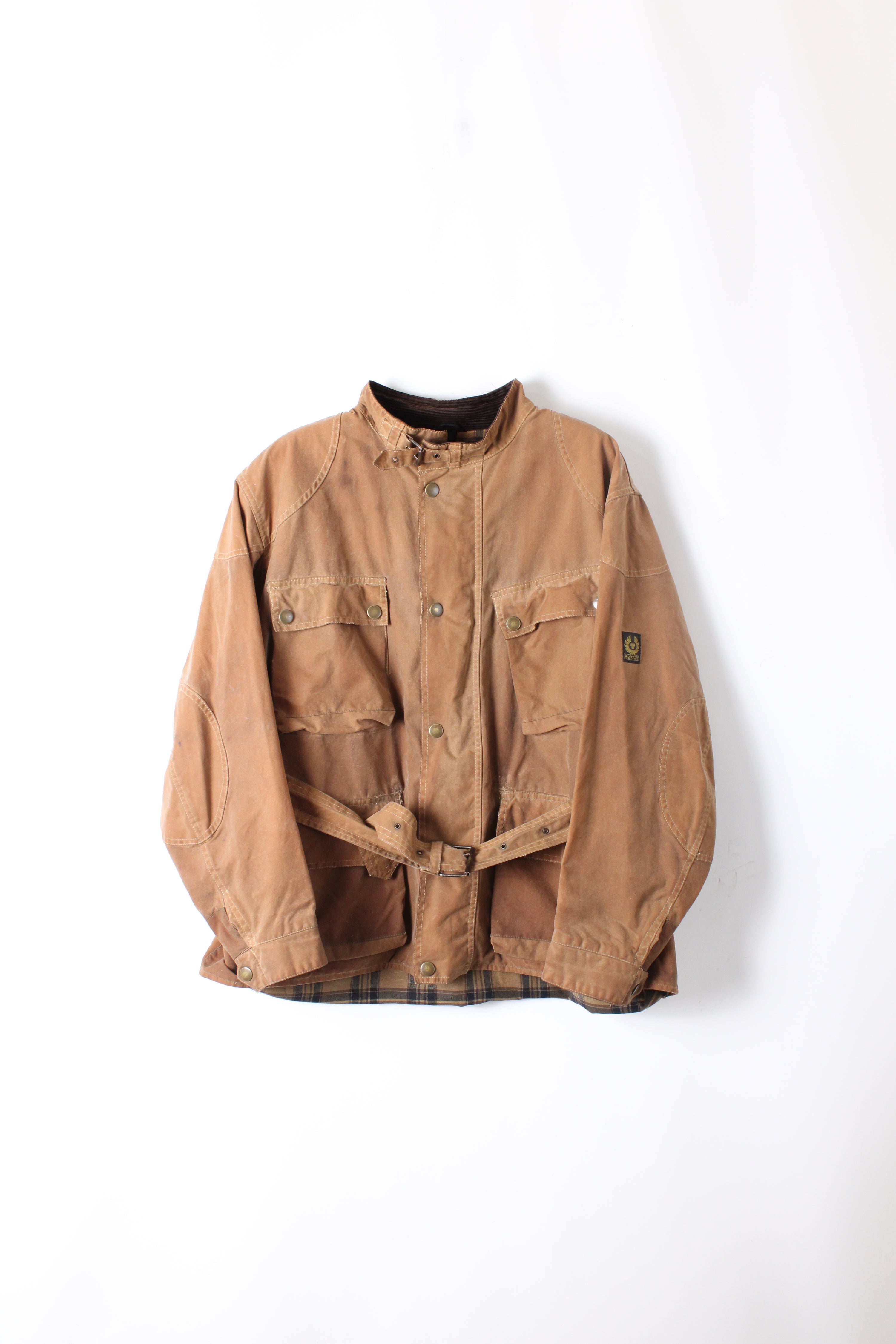 BELSTAFF TRIALMASTER VINTAGE WAXED MOTORCYCLE SAND BROWN - XXL