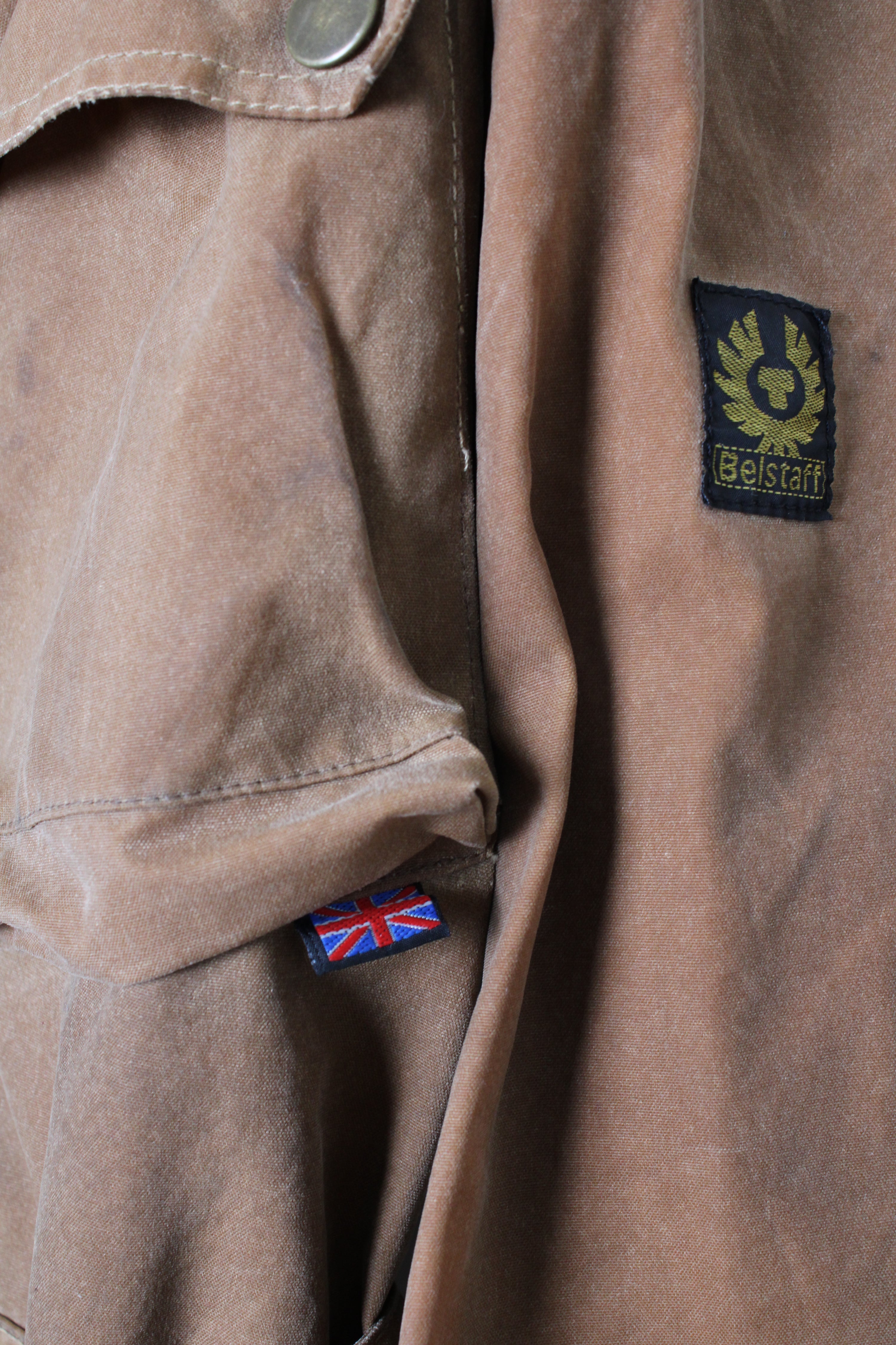 BELSTAFF TRIALMASTER VINTAGE WAXED MOTORCYCLE SAND BROWN - XXL