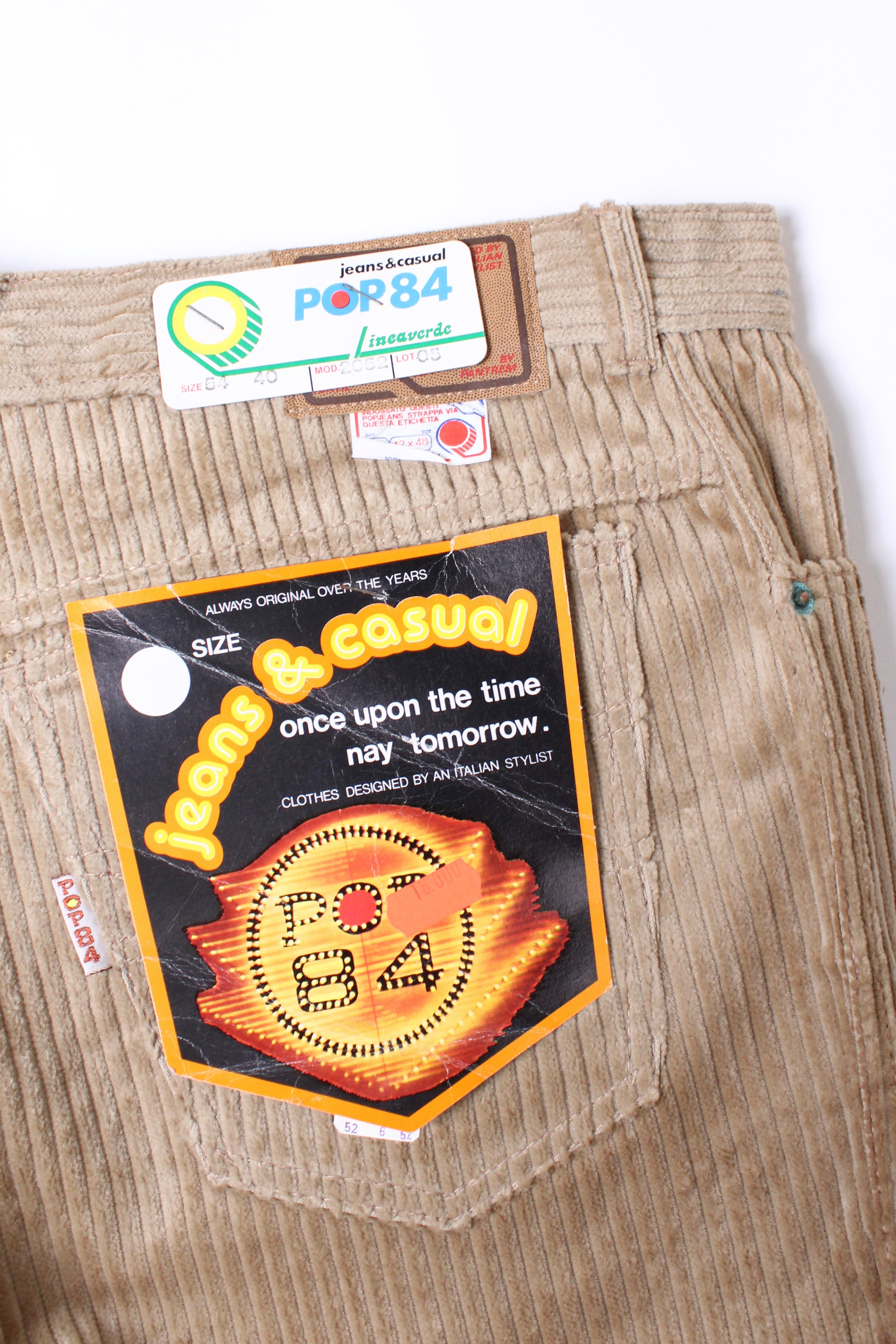 POP84 CORDUROY PANTS BEIGE - 54