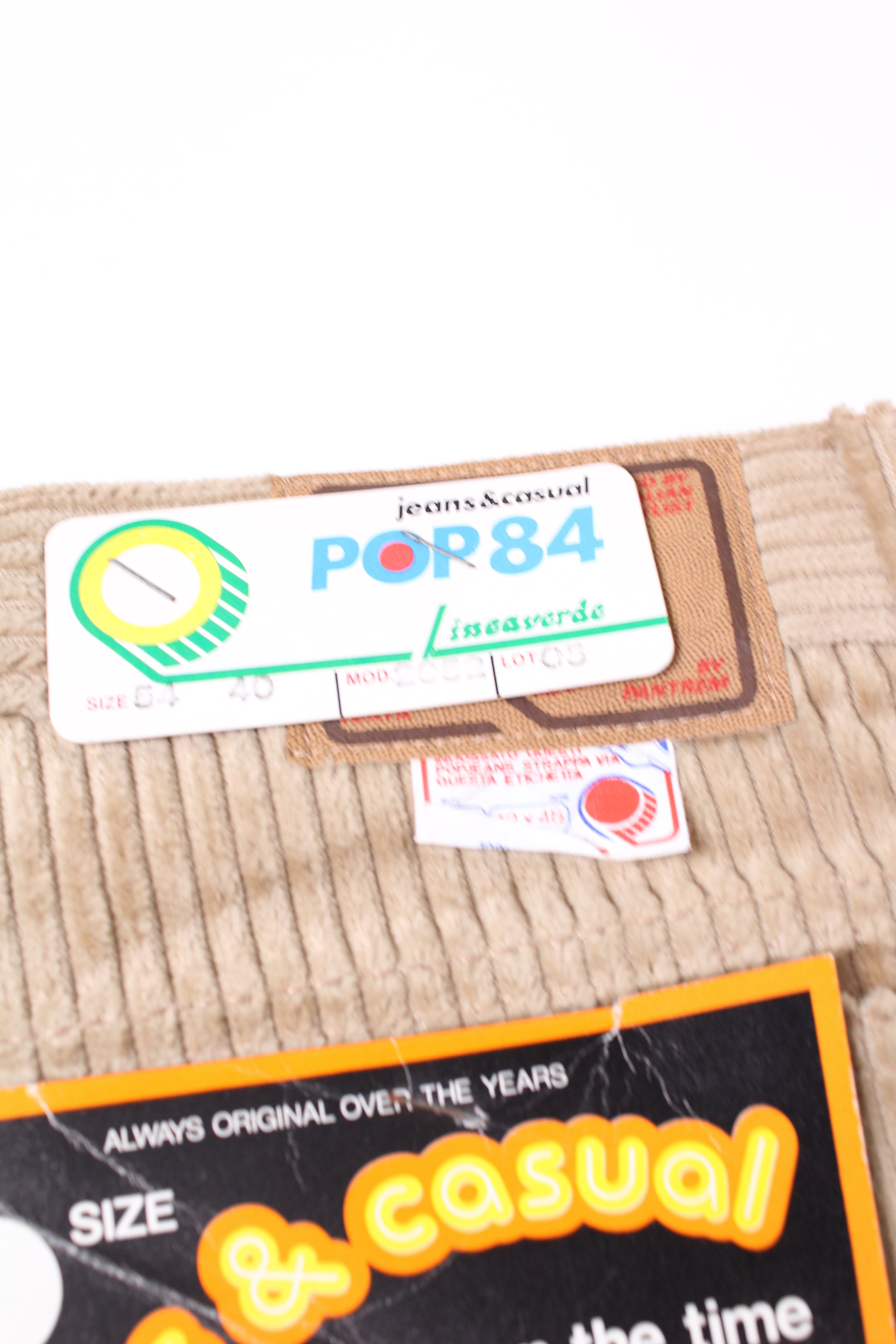 POP84 CORDUROY PANTS BEIGE - 54