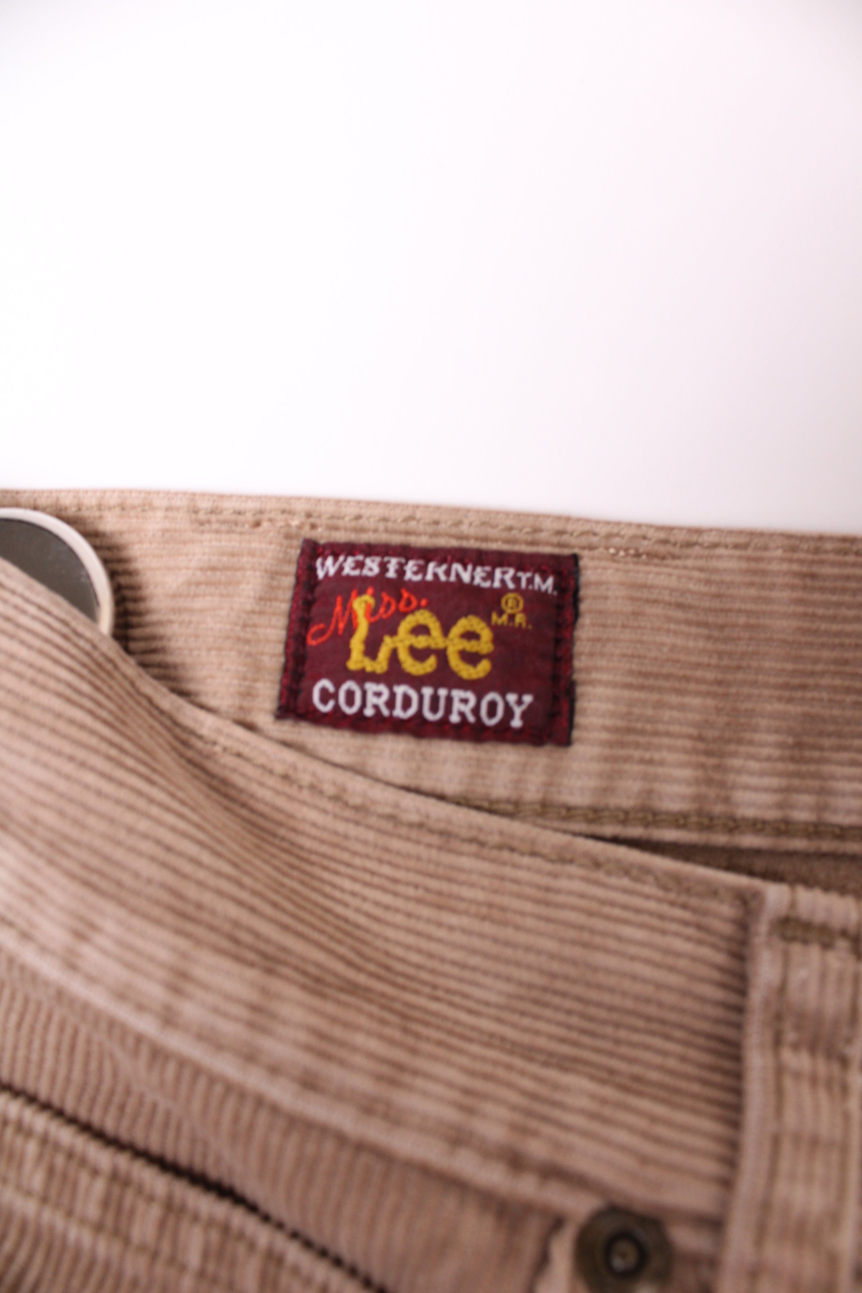 LEE VELVET CORDUROY TROUSERS BEIGE - 32 WOMAN