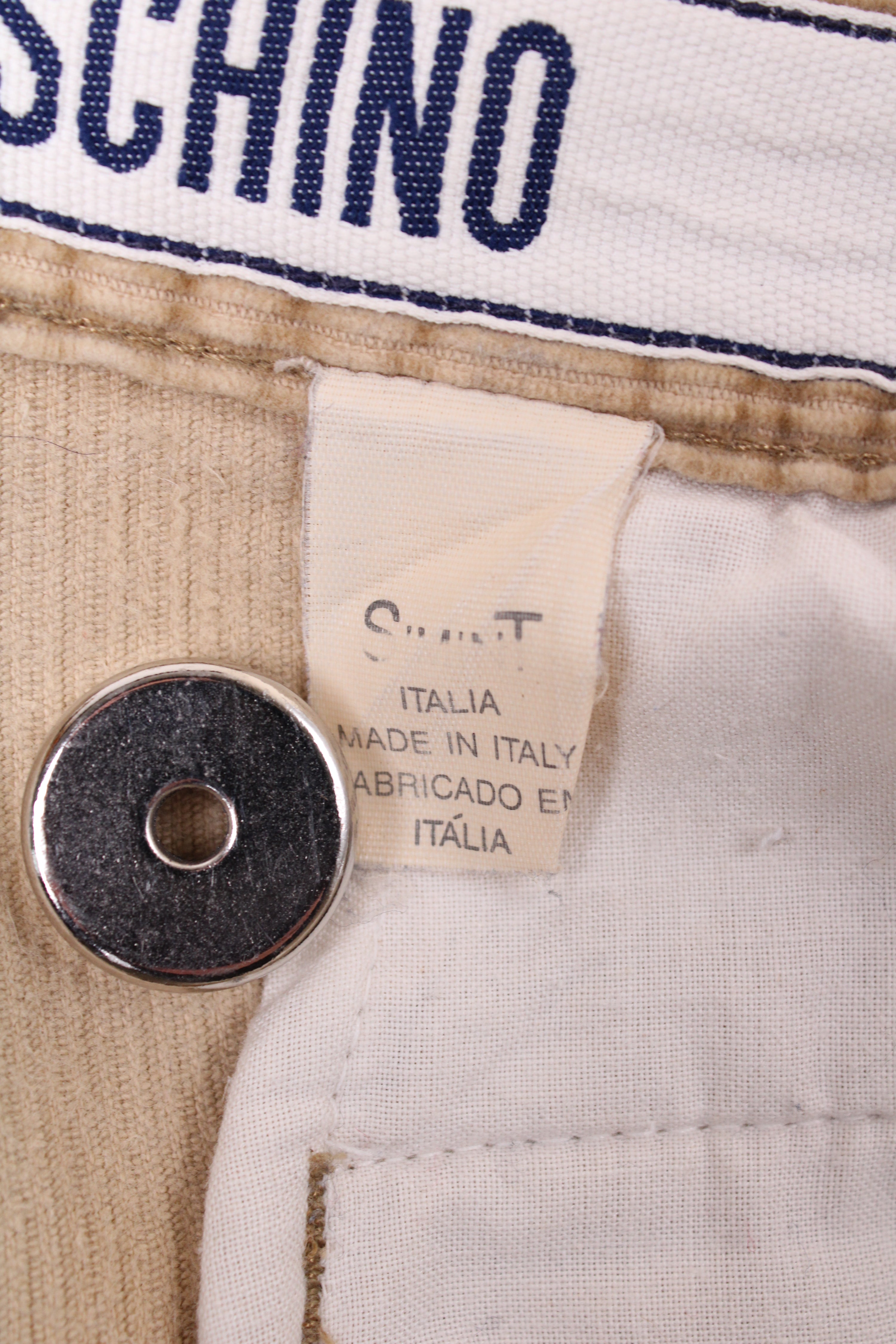 MOSCHINO CORDUROY PANTS BEIGE - 52