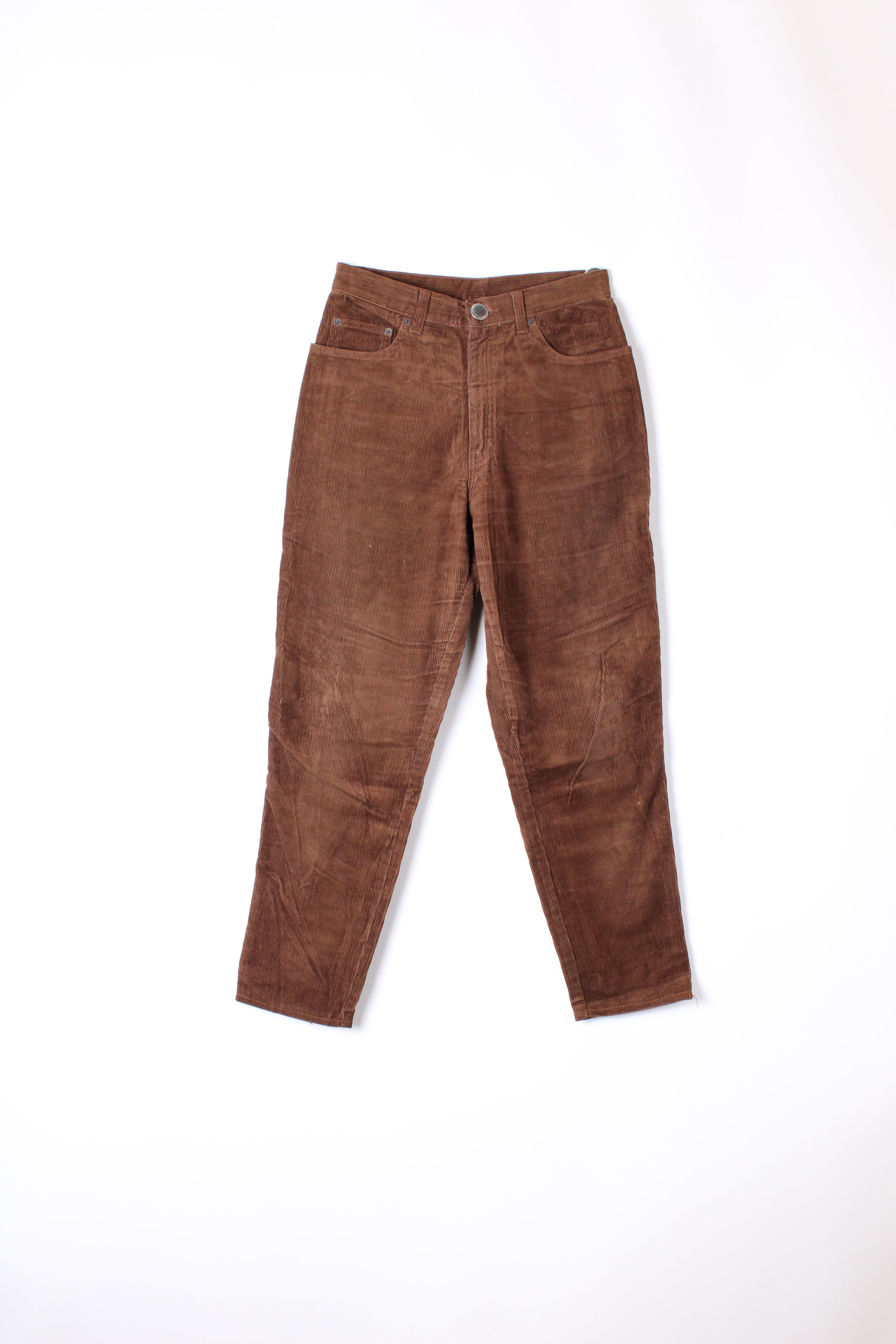 MOSCHINO CORDUROY PANTS BROWN - W29 WOMAN