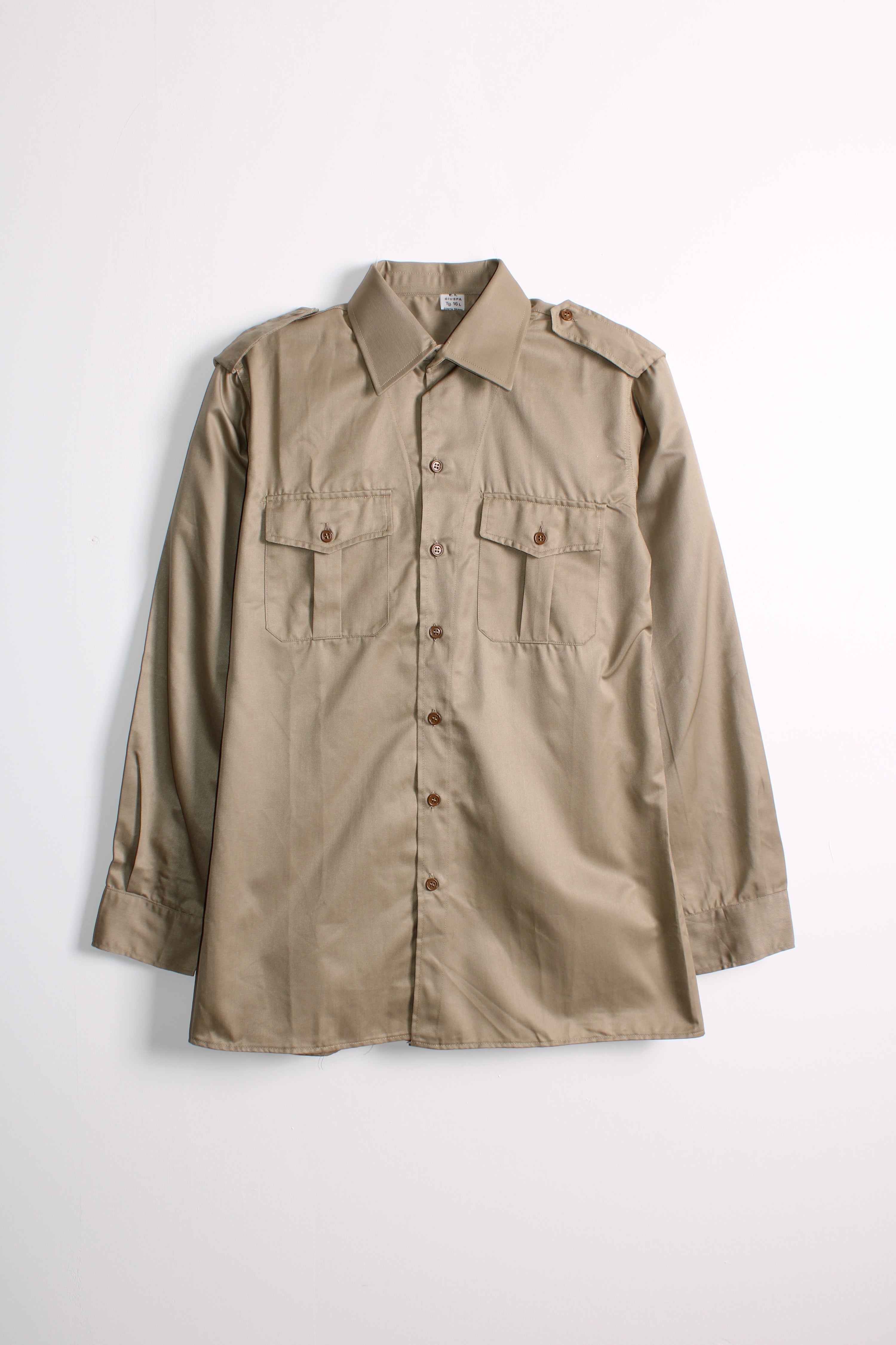 ITALIAN ARMY VINTAGE SHIRT BEIGE