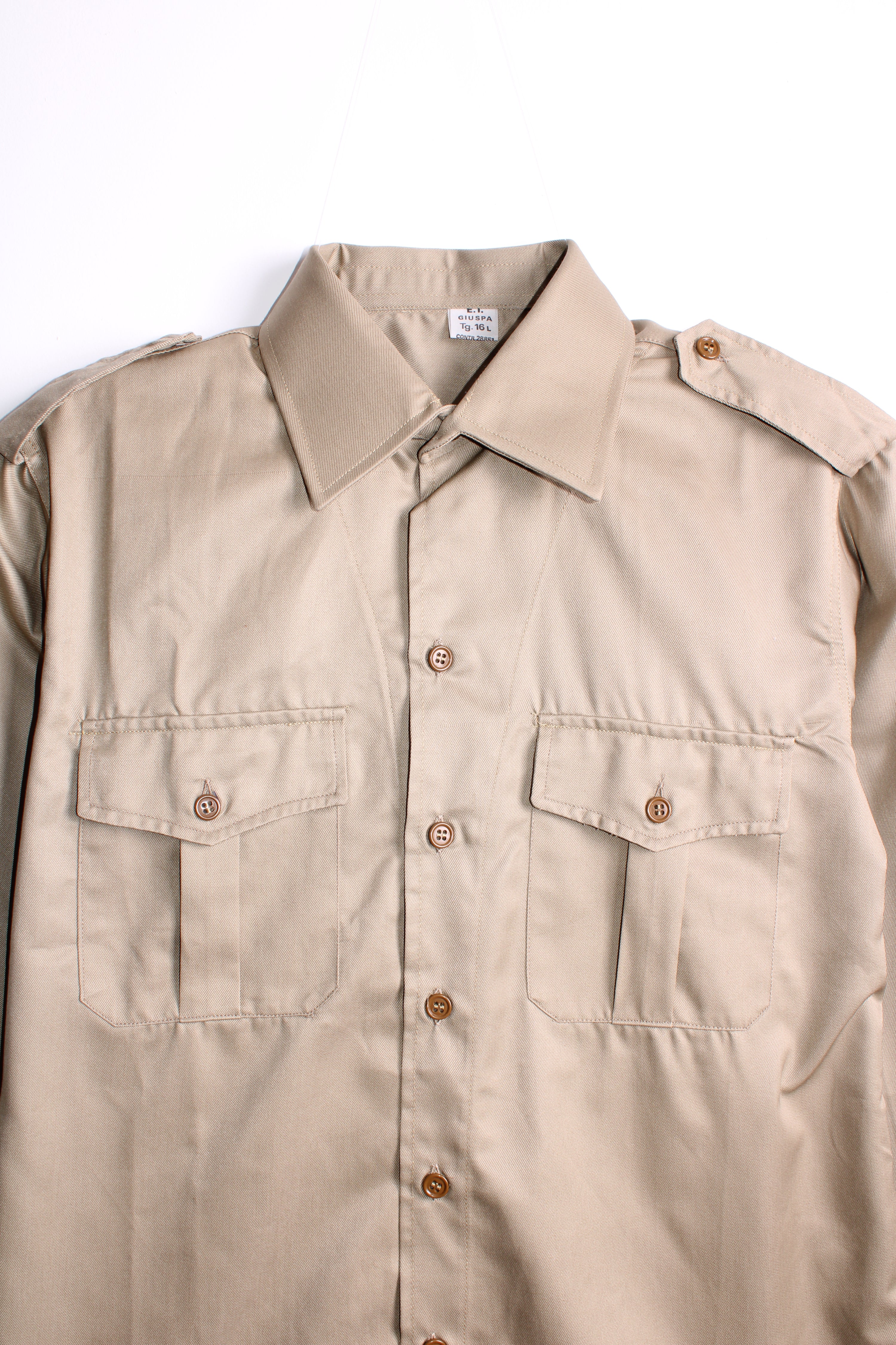 ITALIAN ARMY VINTAGE SHIRT BEIGE