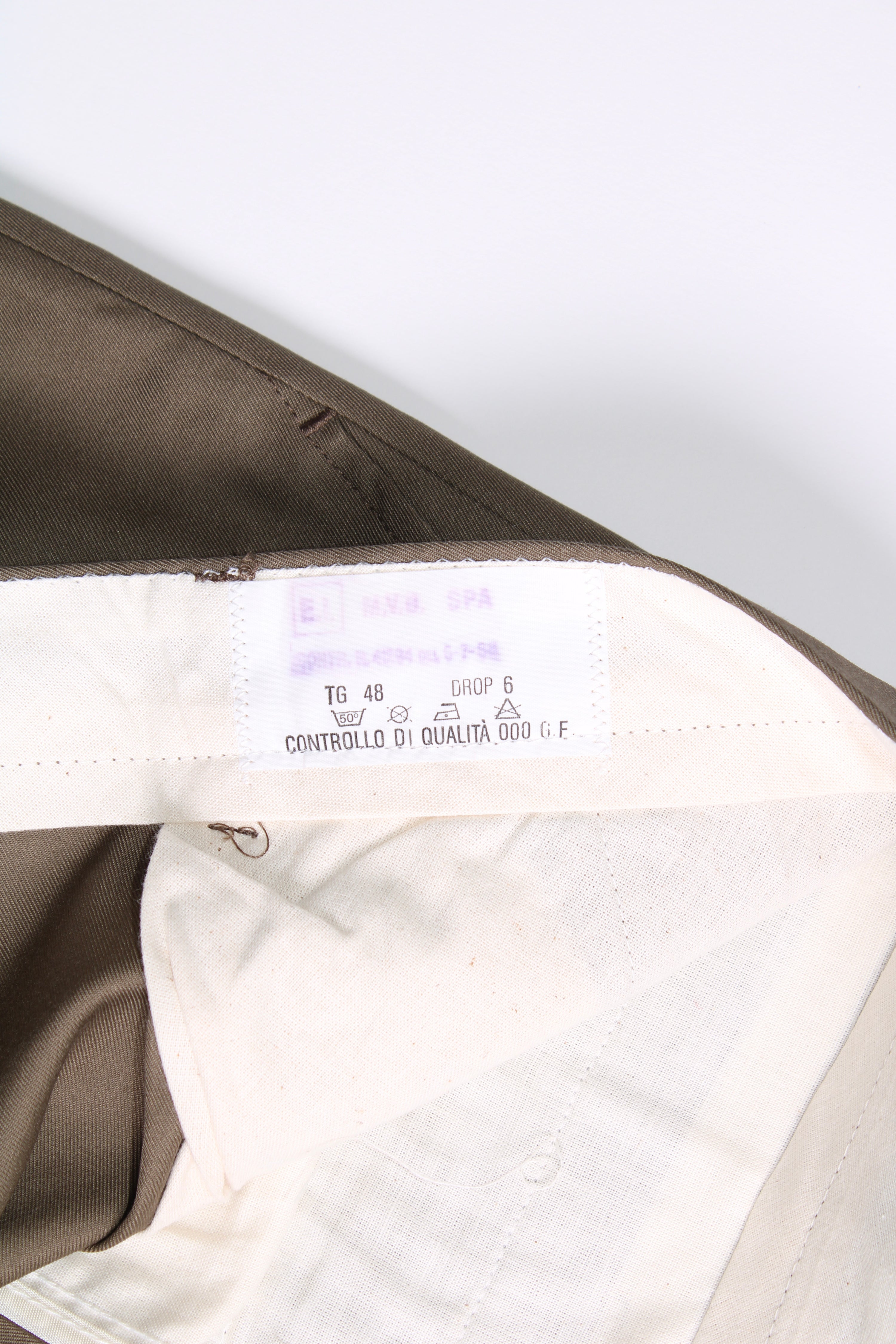 ITALIAN ARMY VINTAGE SUMMER UNIFORM PANTS KHAKI