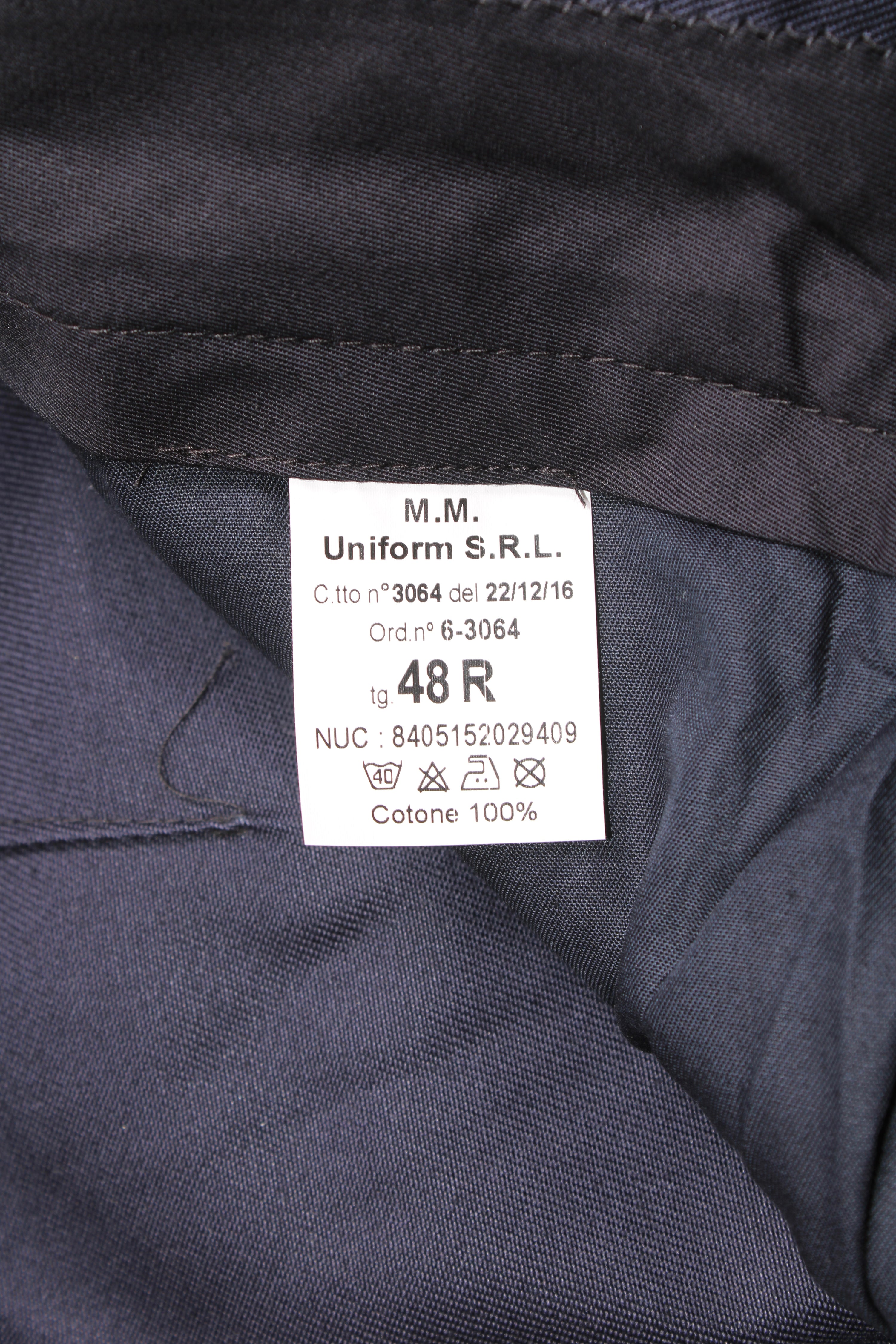 MARINA ITALIANA COTTON PANTS NAVY BLUE