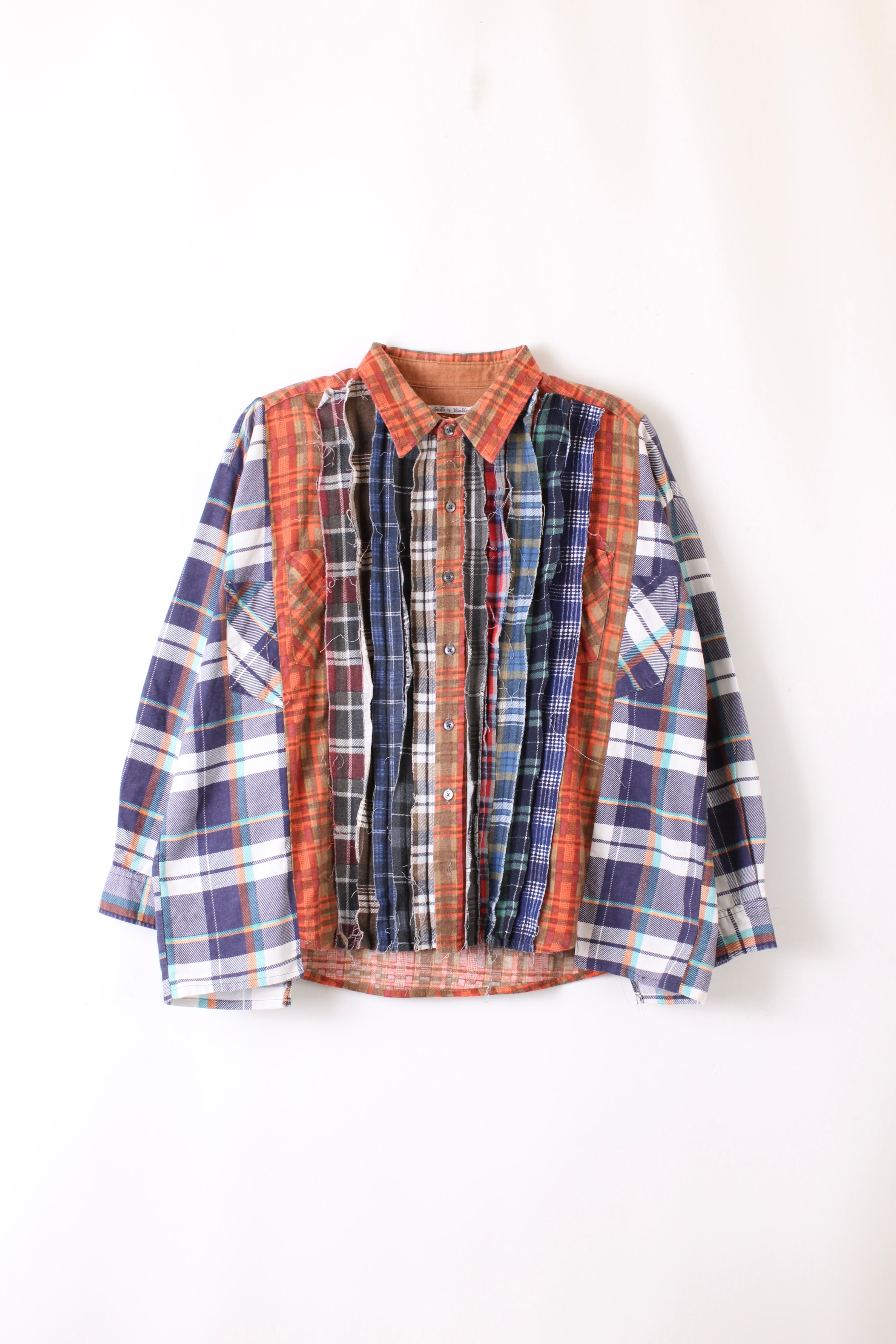 REBUILD BY NEEDLES 7 CUTS WIDE FLANNEL SHIRT - S/M
