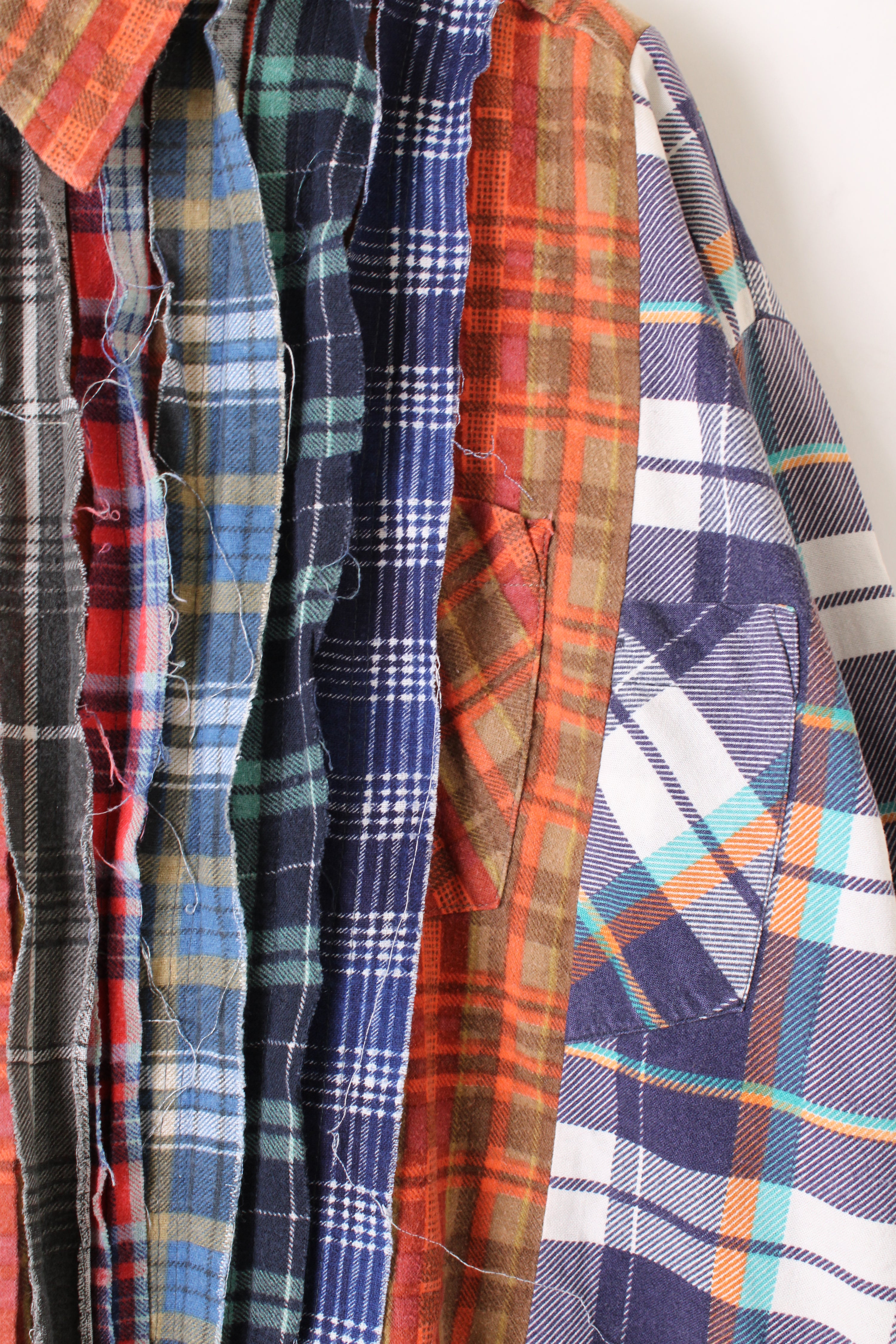 REBUILD BY NEEDLES 7 CUTS WIDE FLANNEL SHIRT - S/M