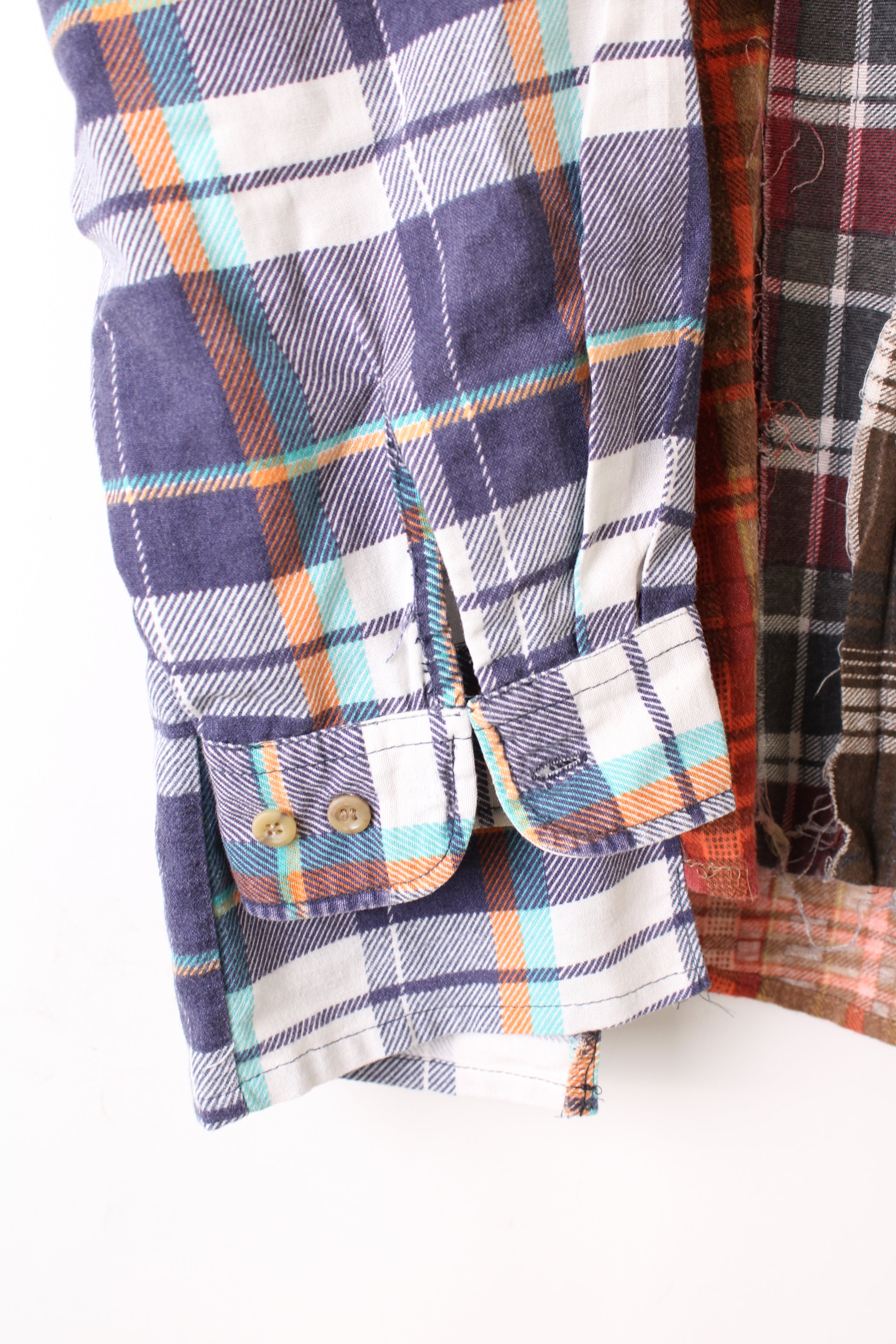 REBUILD BY NEEDLES 7 CUTS WIDE FLANNEL SHIRT - S/M