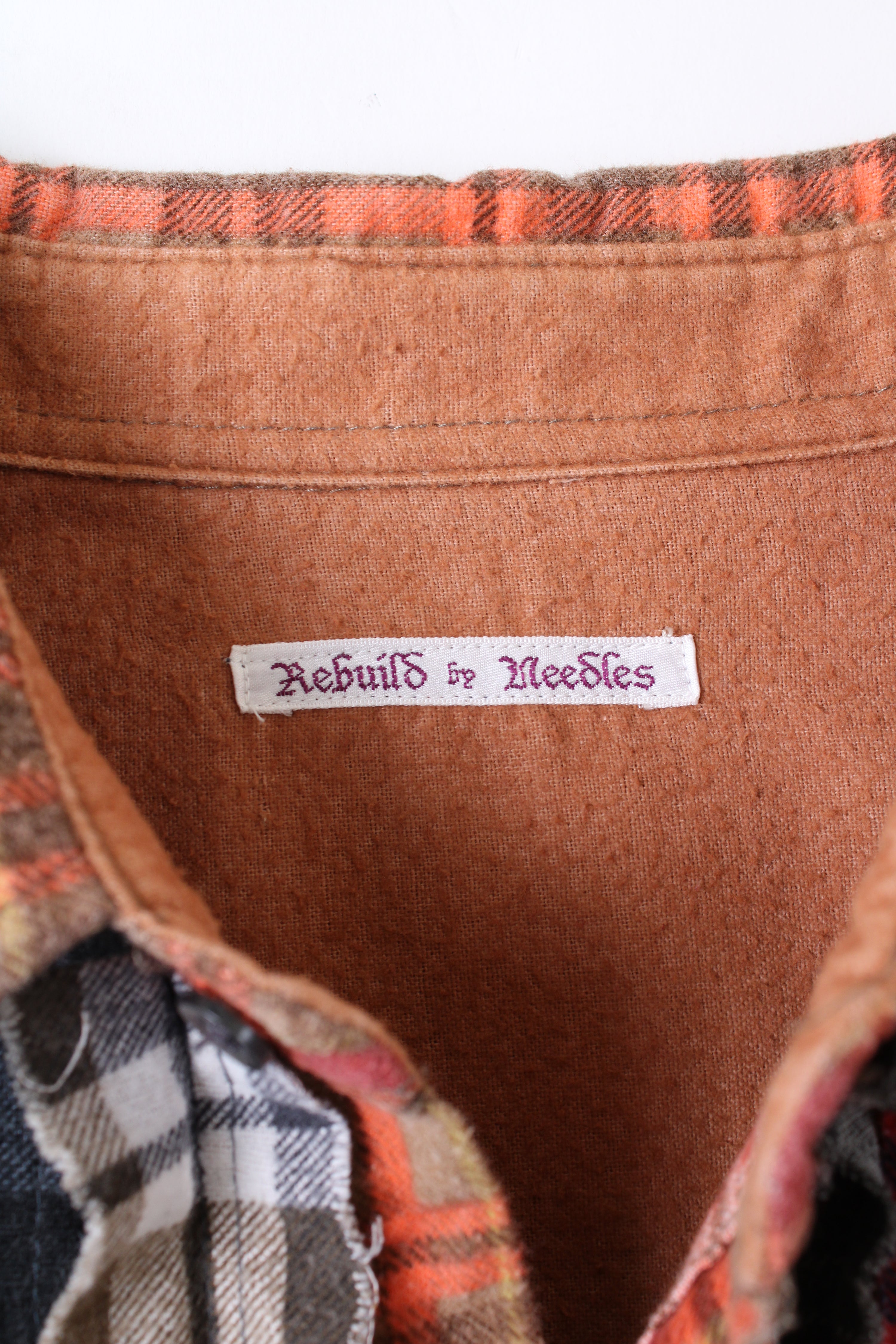 REBUILD BY NEEDLES 7 CUTS WIDE FLANNEL SHIRT - S/M