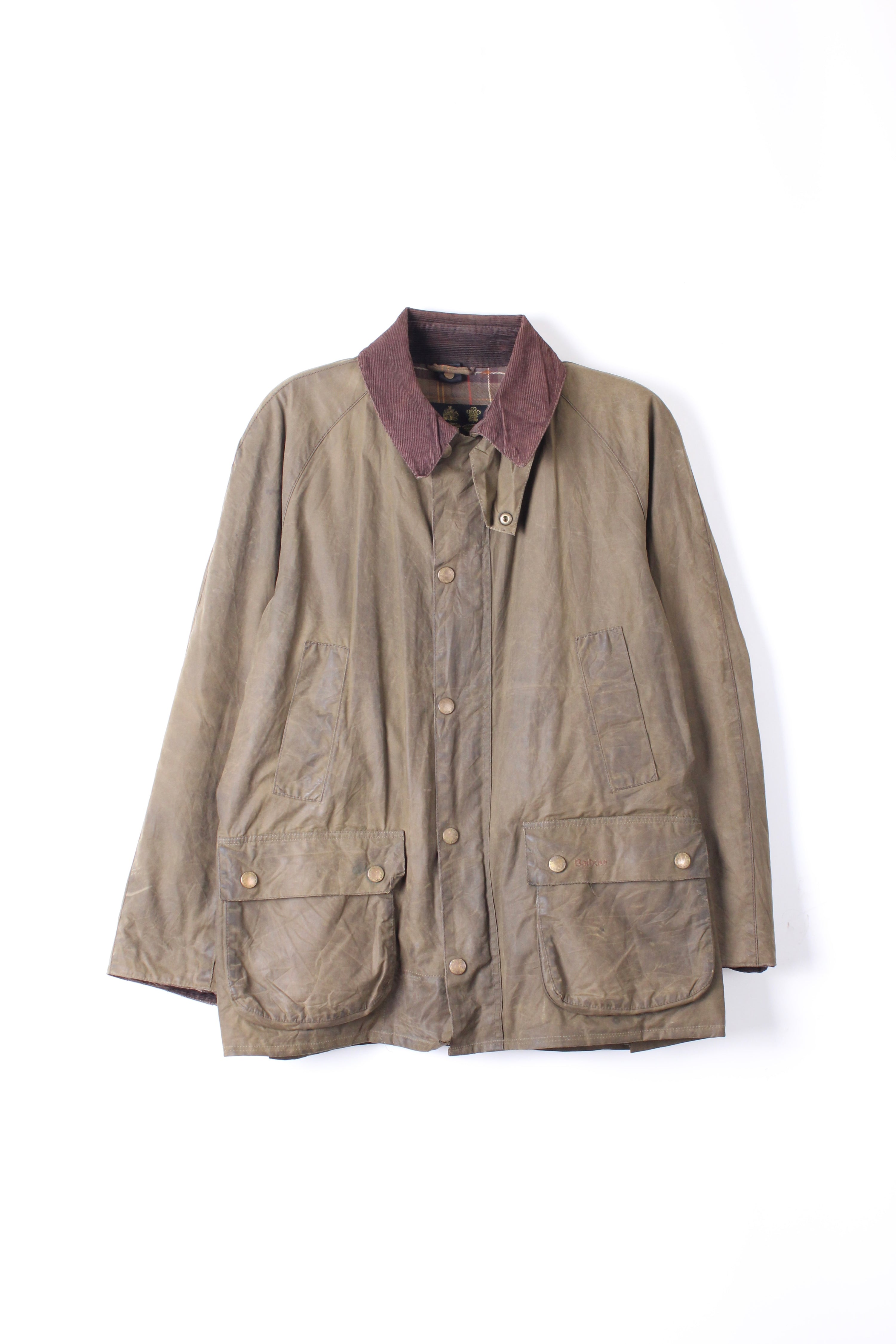 BARBOUR ASHBY WAX JACKET GREEN - L