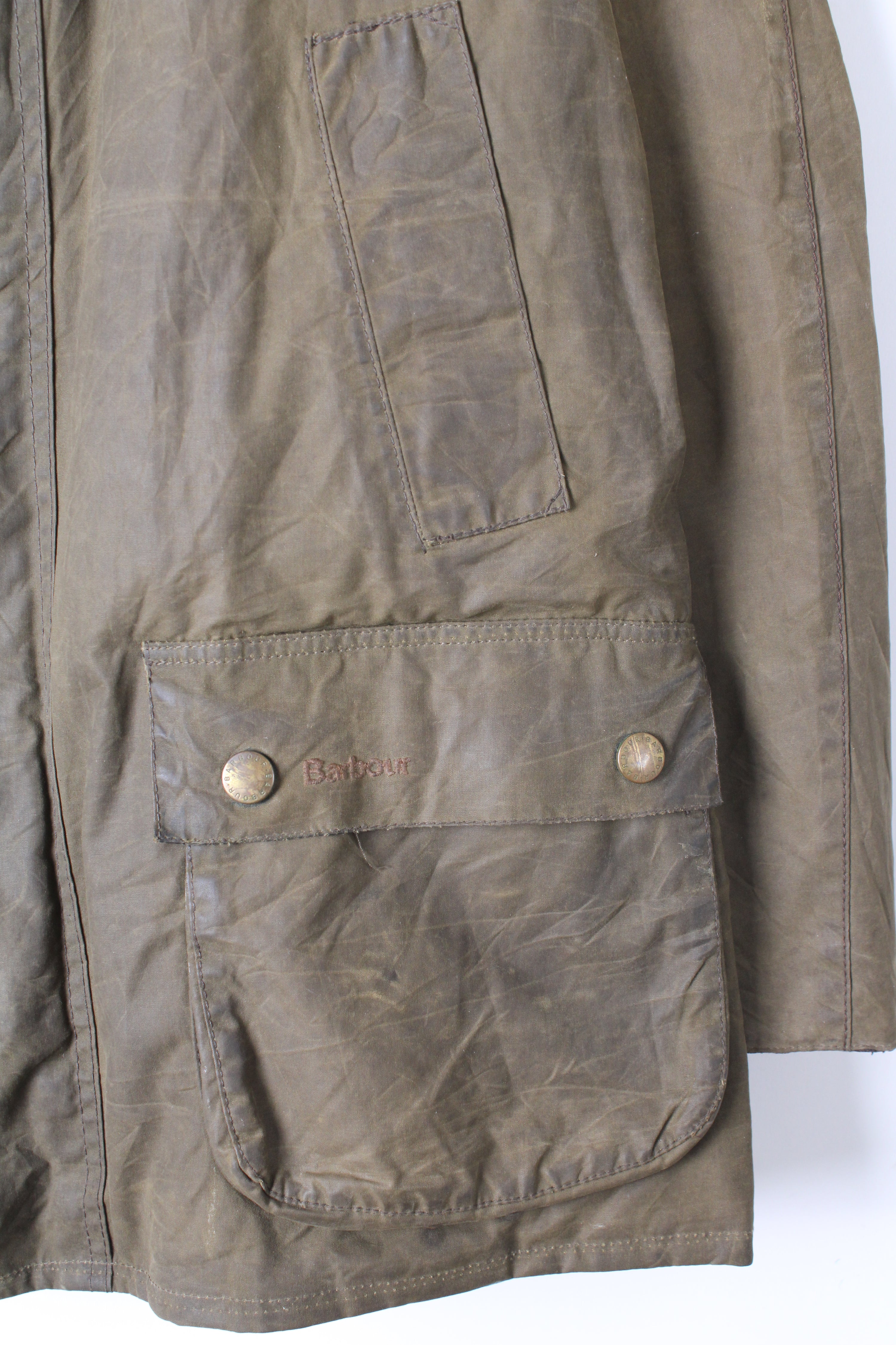 BARBOUR ASHBY WAX JACKET GREEN - L