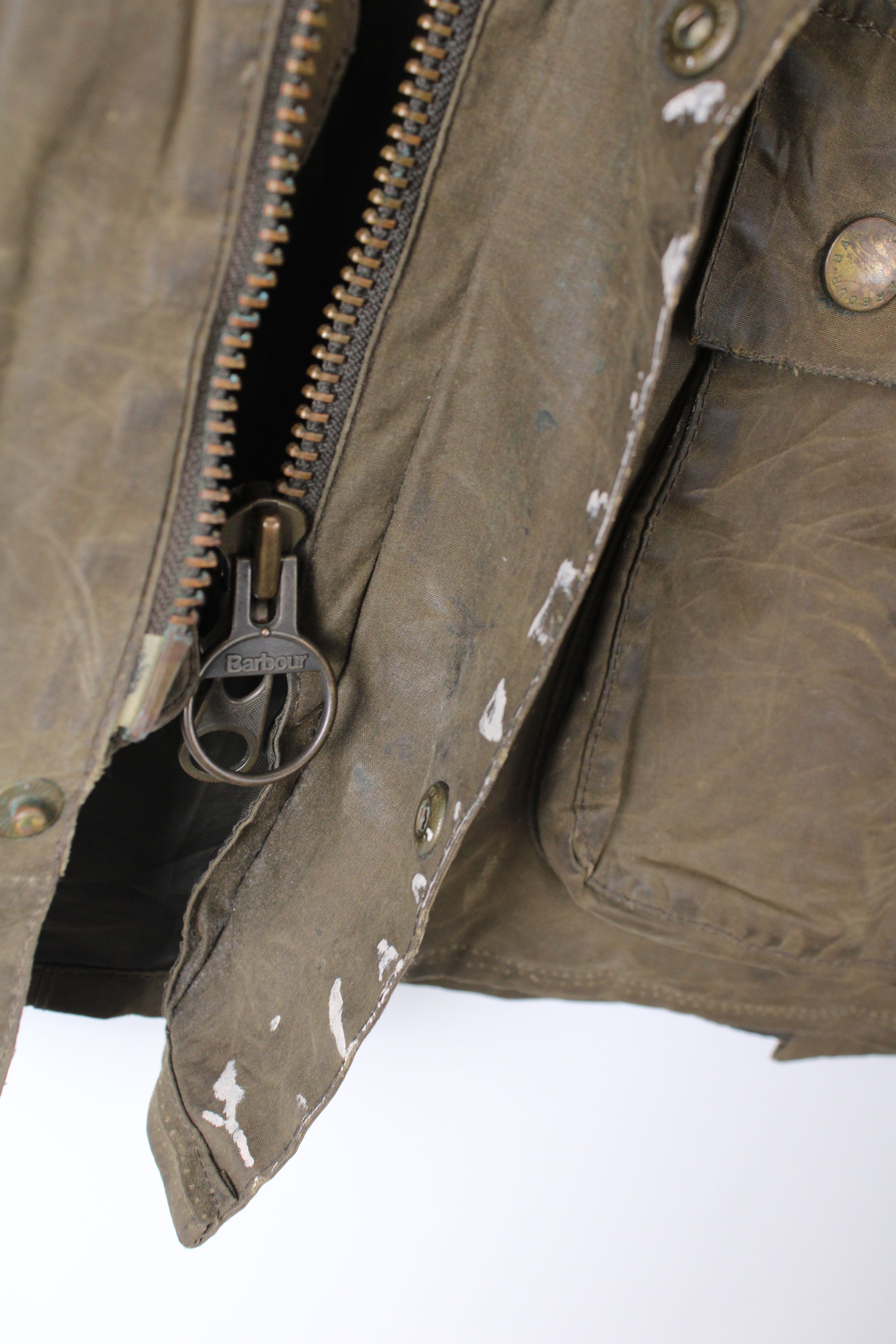 BARBOUR ASHBY WAX JACKET GREEN - L