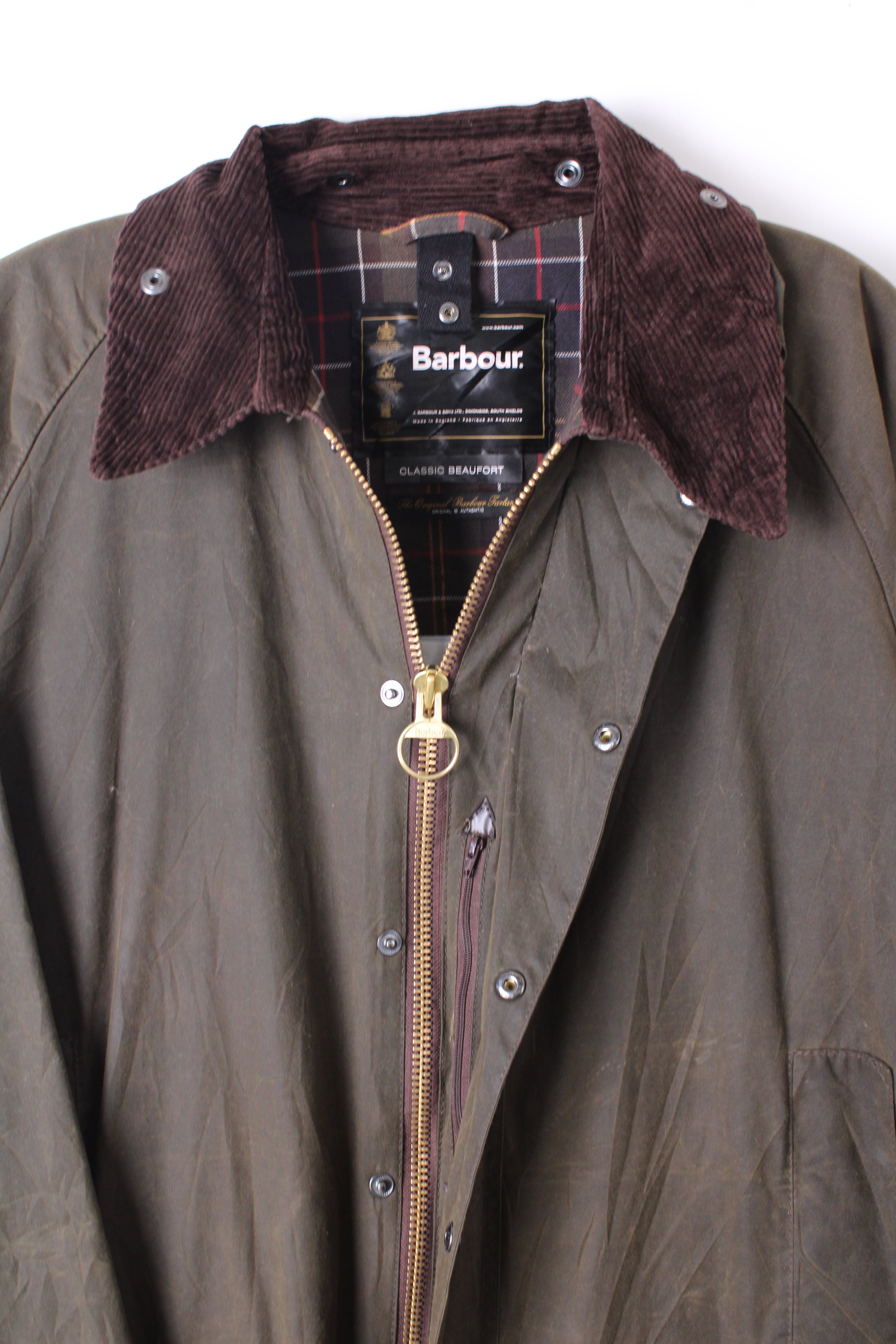 BARBOUR BEAUFORT WAX JACKET GREEN - XL/XXL