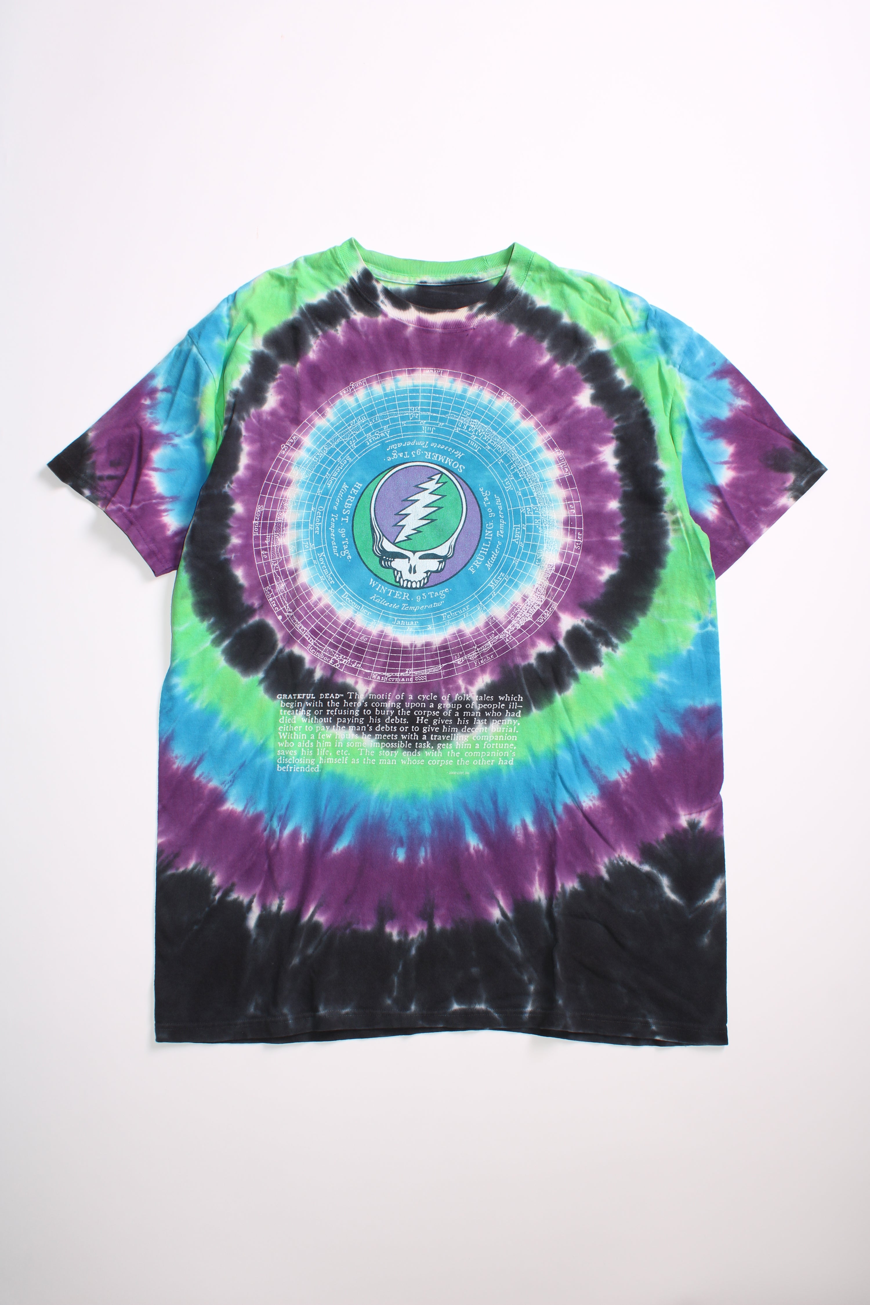GRATEFUL DEAD TIE DYE VINTAGE T-SHIRT - L