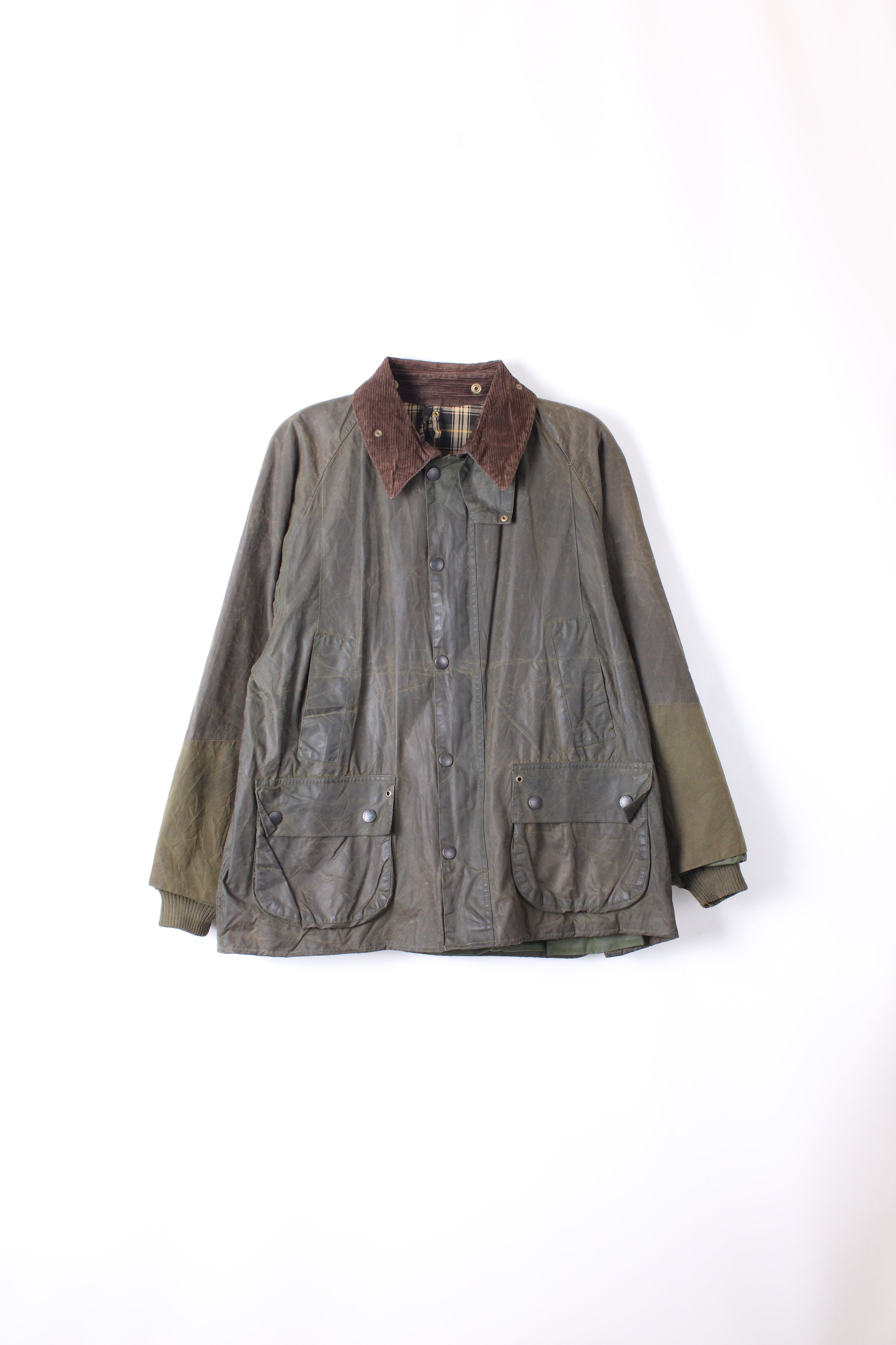 BARBOUR BEDALE WAX JACKET GREEN - M/L