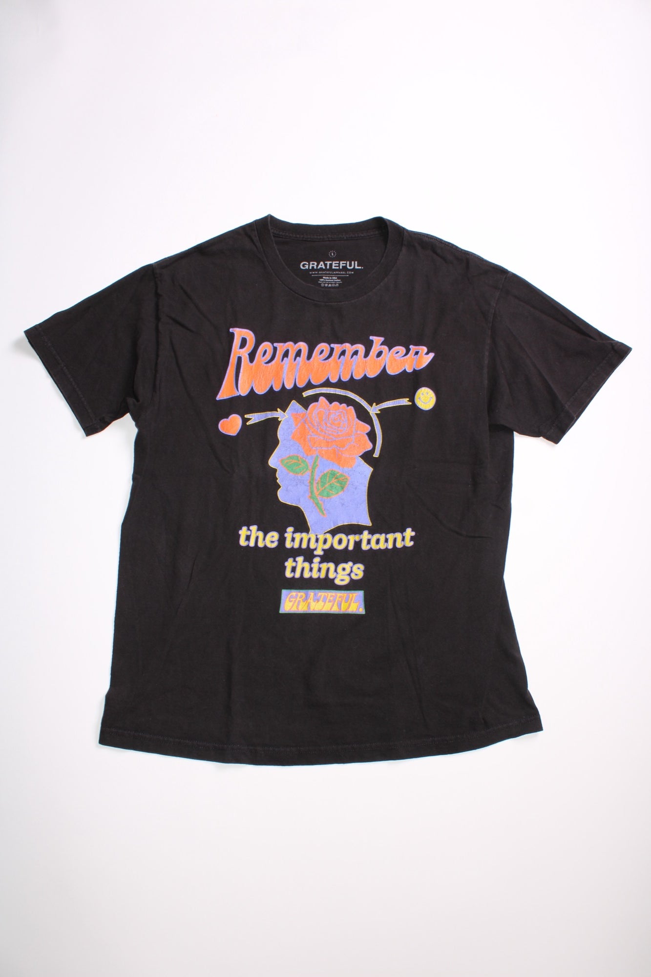 GRATEFUL DEAD VINTAGE T-SHIRT BLACK - L