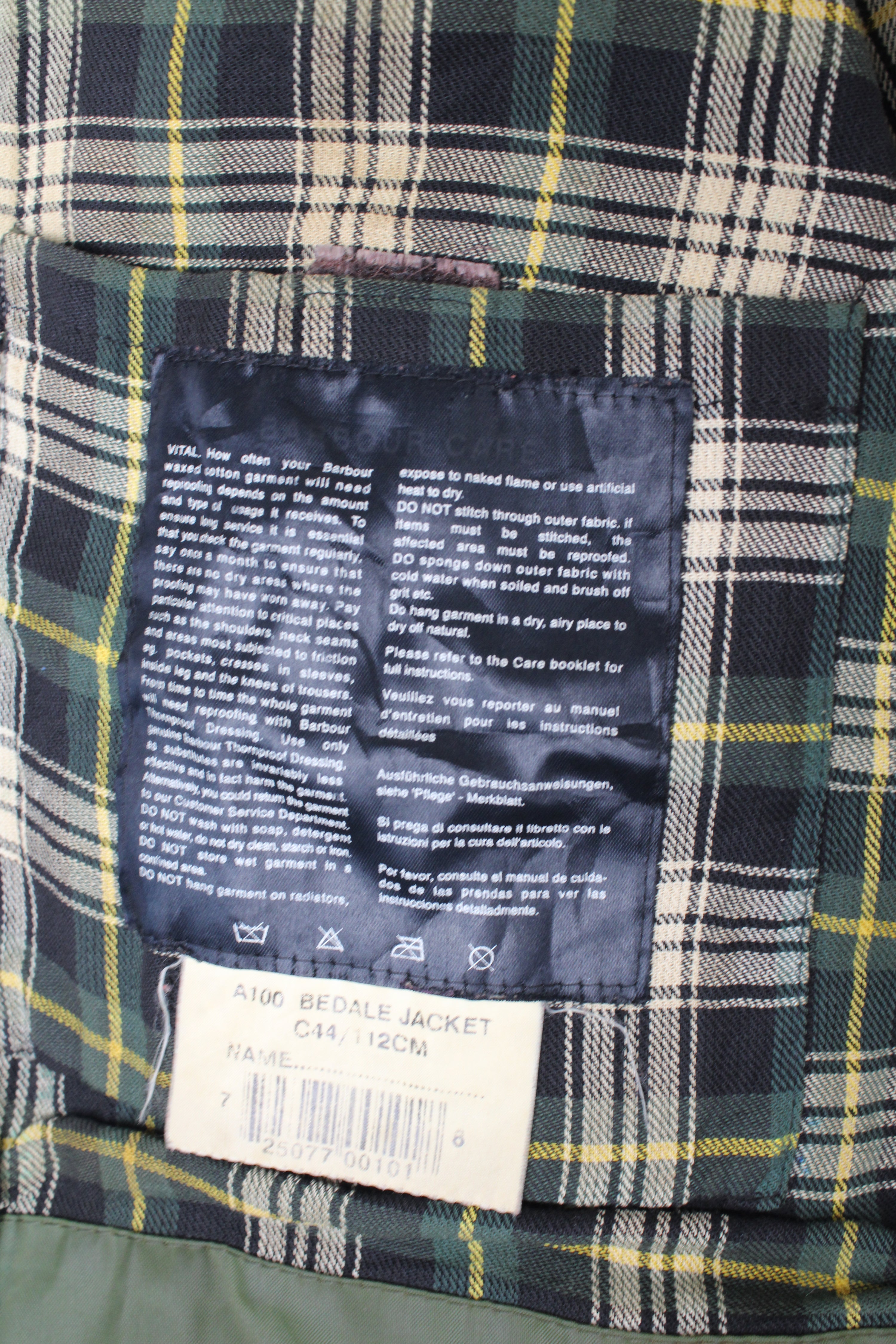 BARBOUR BEDALE WAX JACKET GREEN - M/L