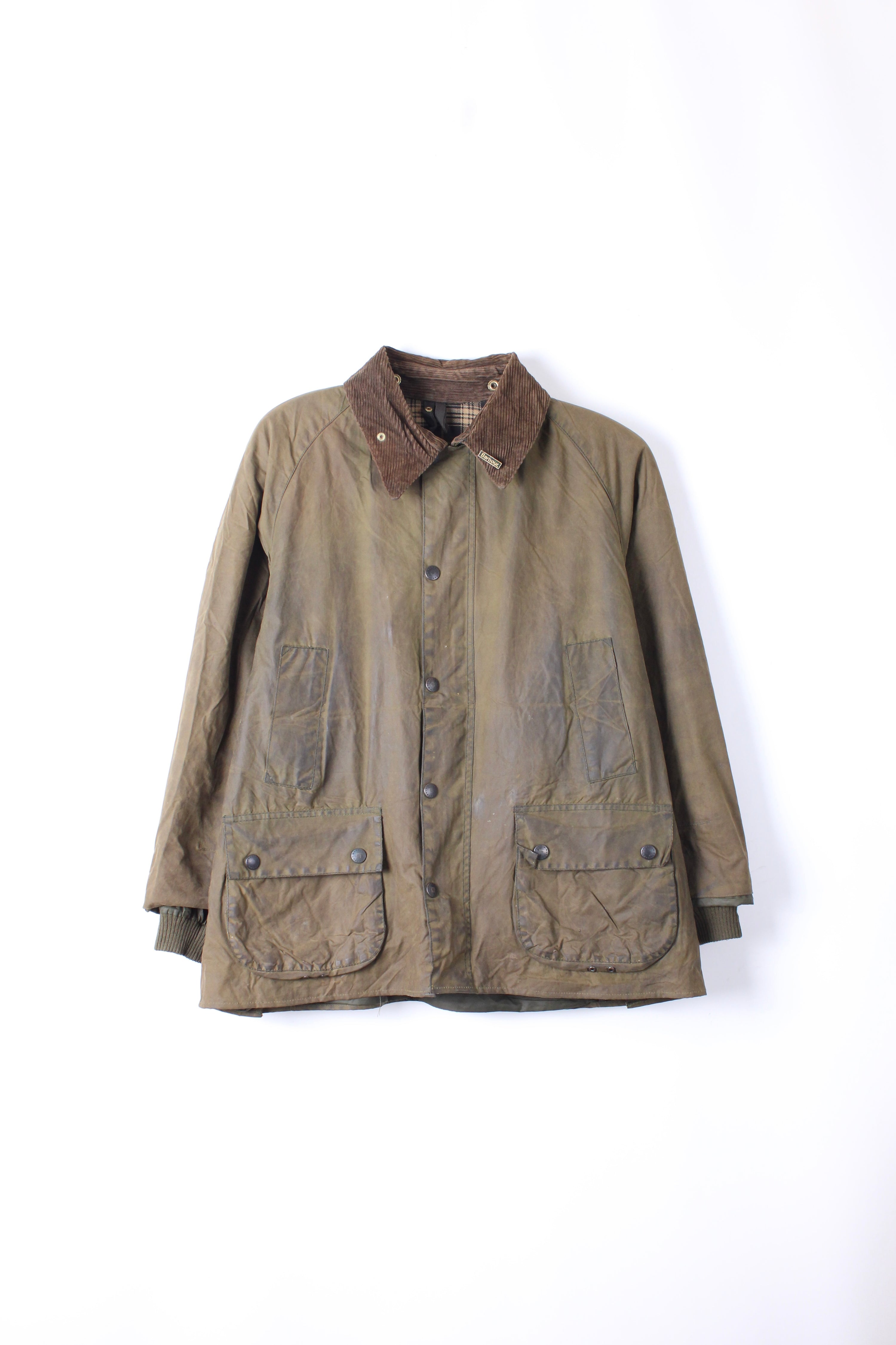 BARBOUR BEDALE WAX JACKET GREEN - M/L