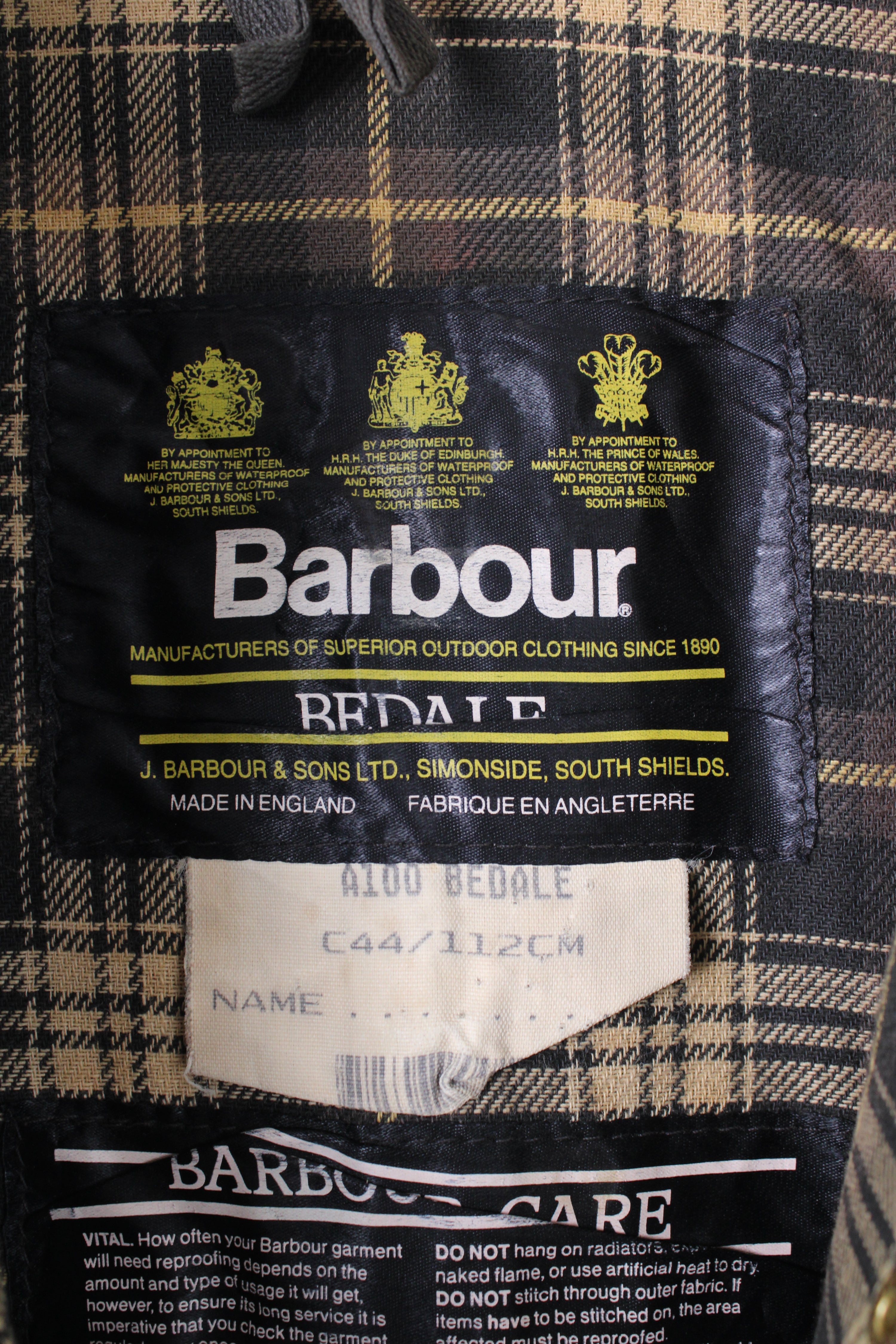 BARBOUR BEDALE WAX JACKET GREEN - M/L