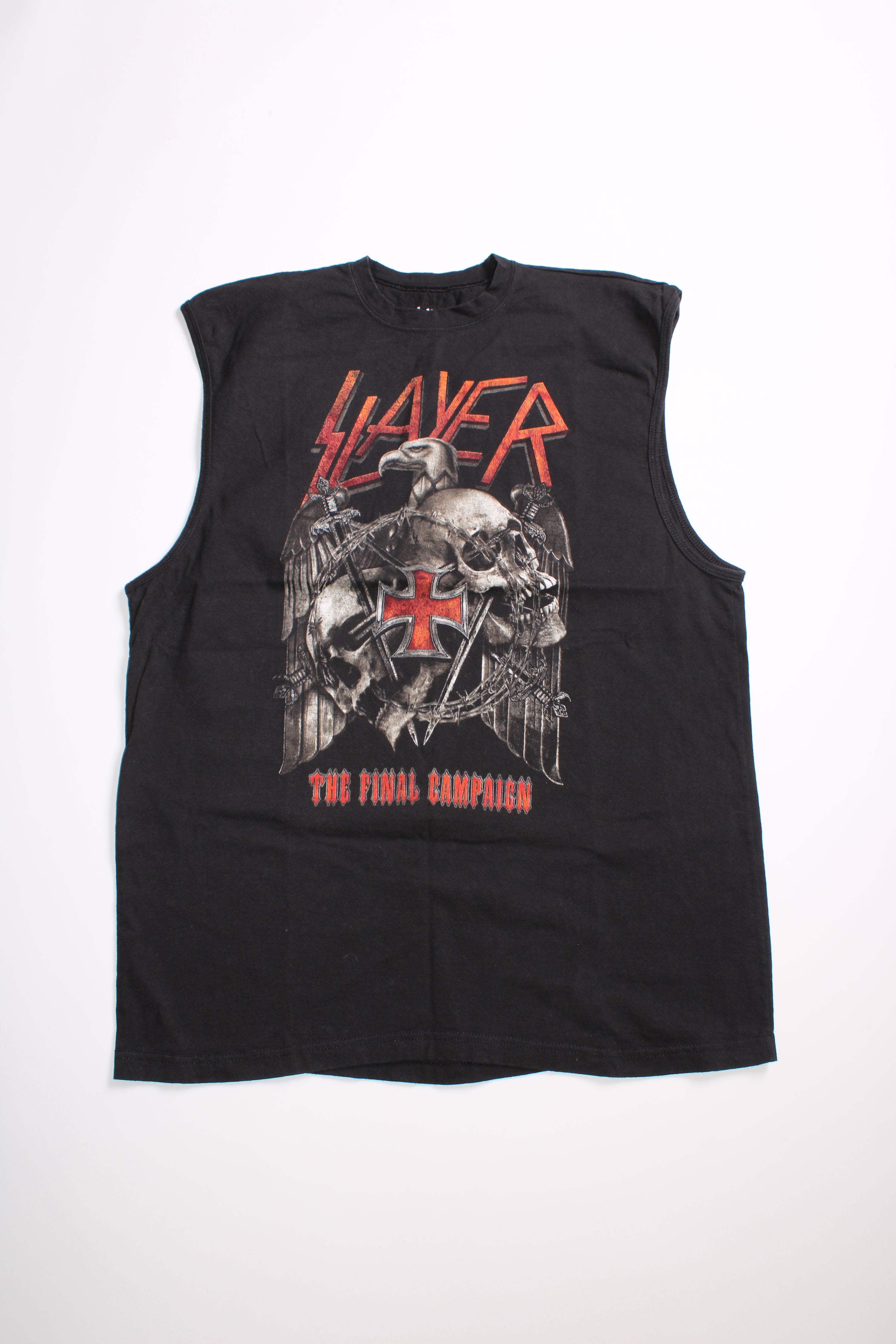 SLAYER VINTAGE SLEEVELESS T-SHIRT - 2XL