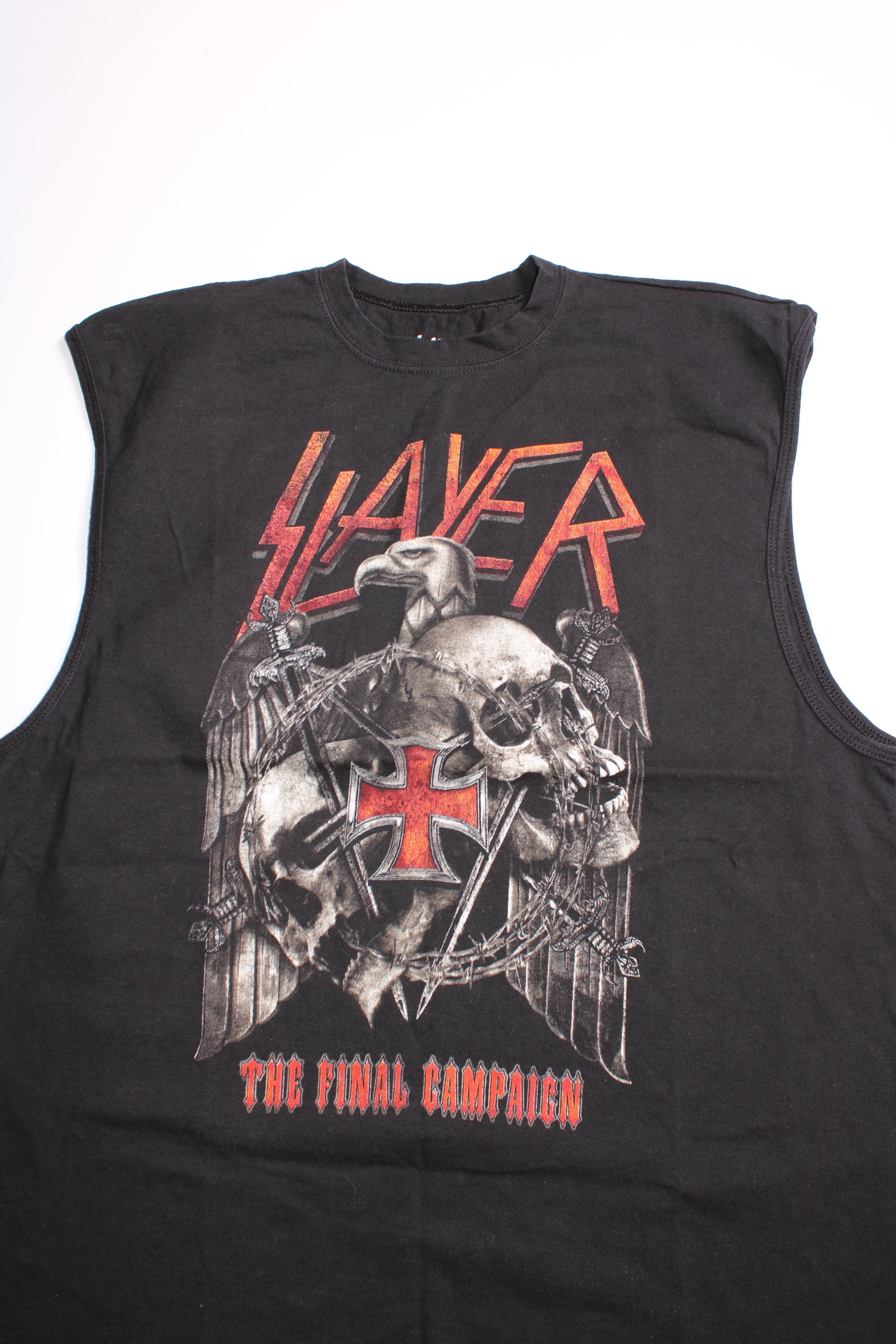 SLAYER VINTAGE SLEEVELESS T-SHIRT - 2XL