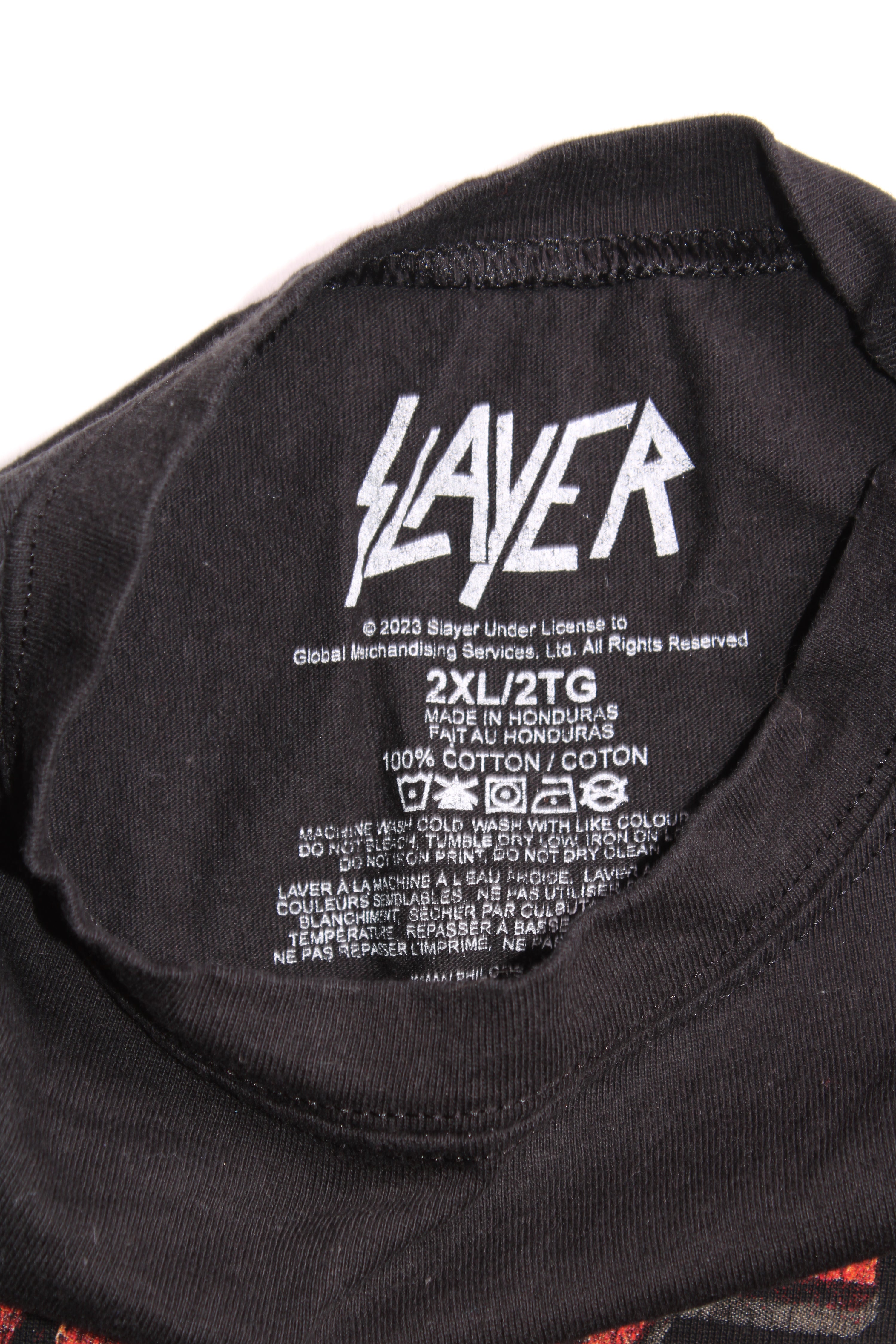 SLAYER VINTAGE SLEEVELESS T-SHIRT - 2XL