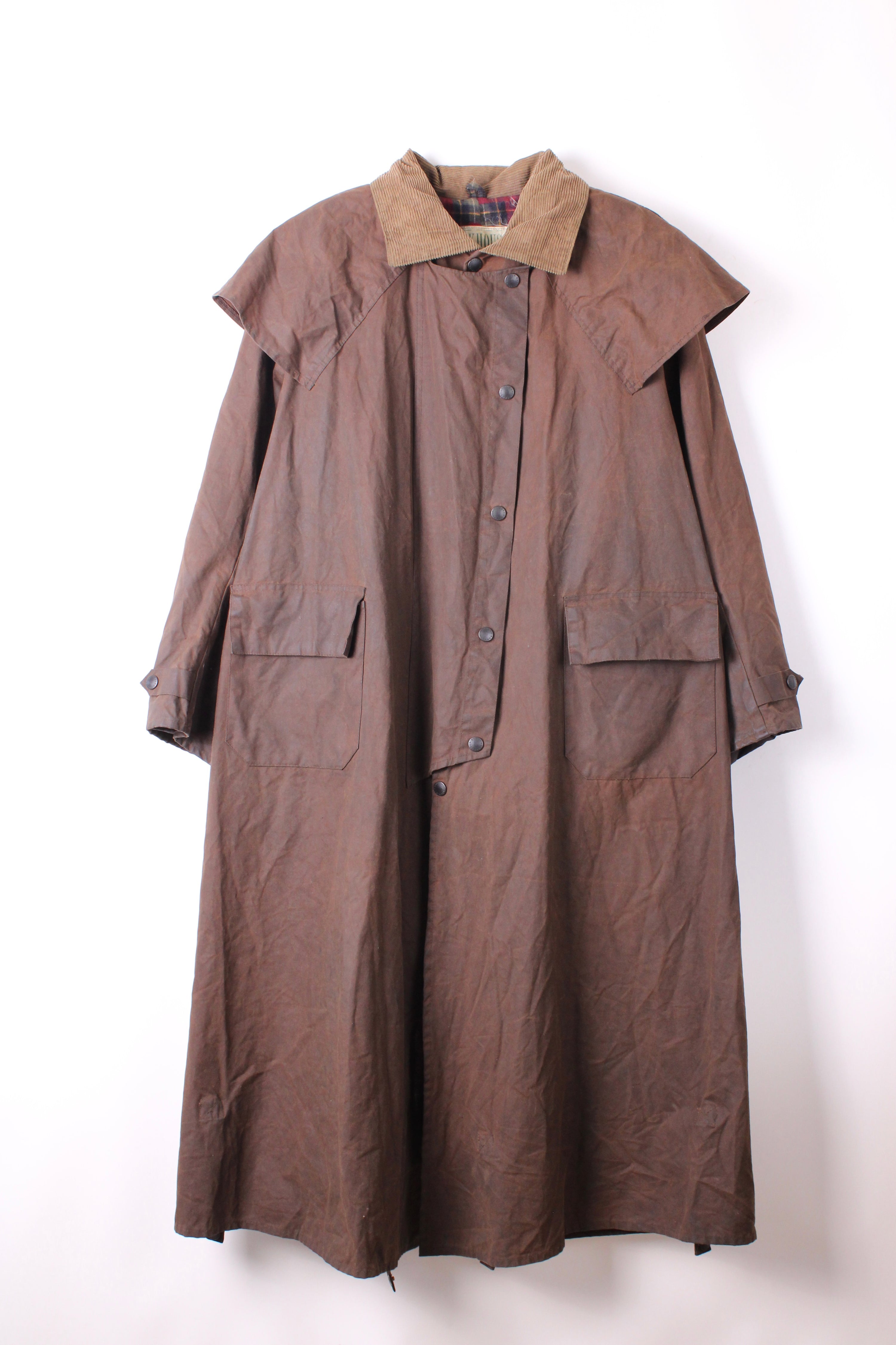 BARBOUR BACKHOUSE STOCKMAN WAX JACKET BROWN - L/XL