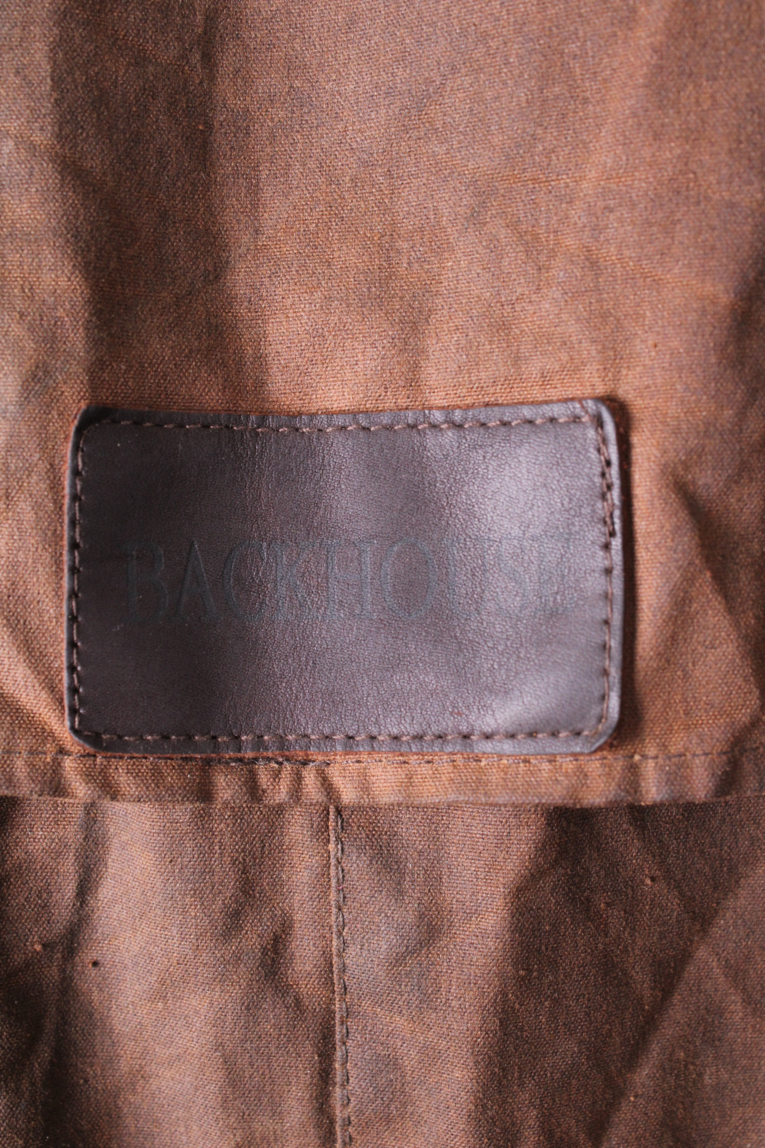 BARBOUR BACKHOUSE STOCKMAN WAX JACKET BROWN - L/XL