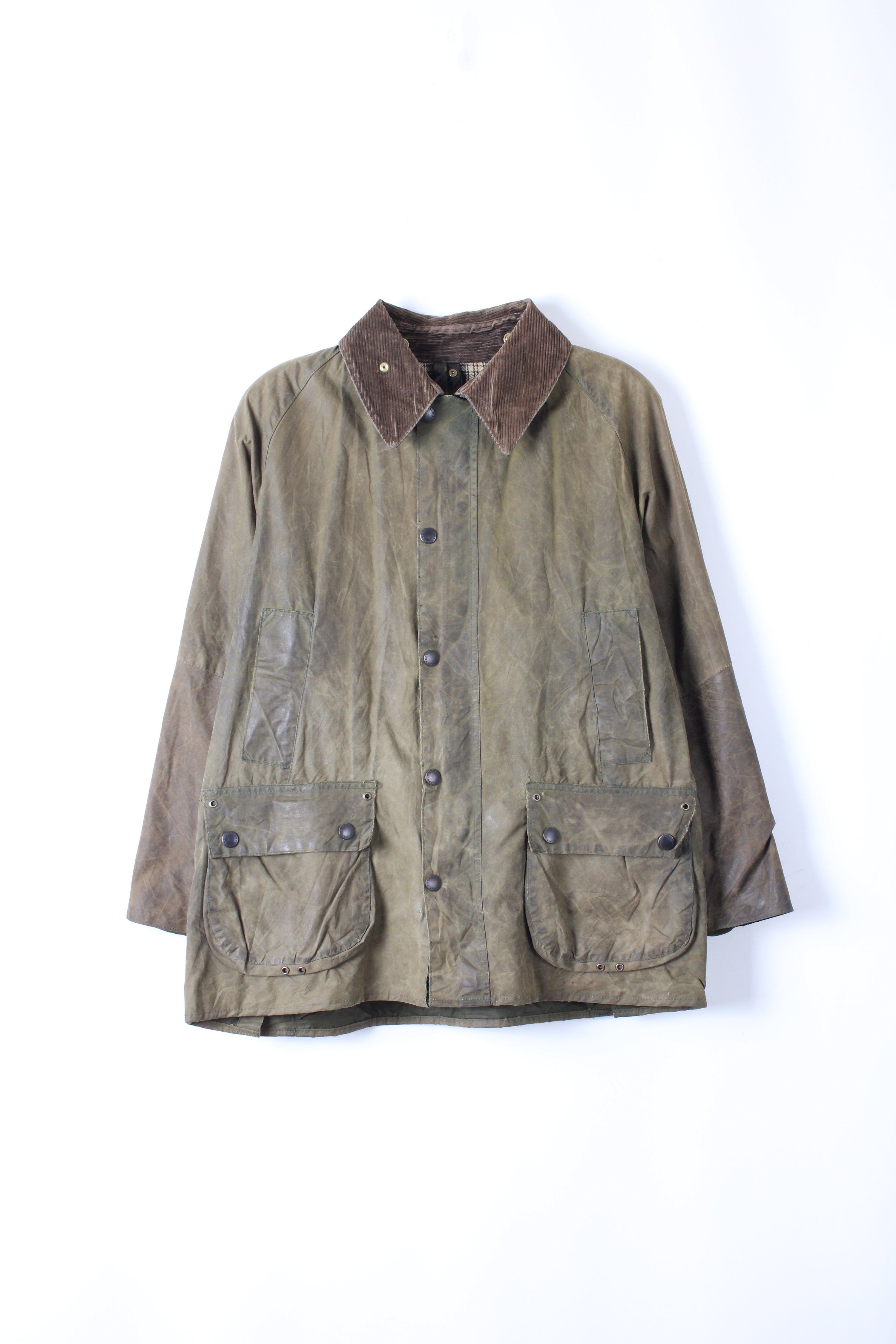 BARBOUR BEDALE WAX JACKET GREEN - M/L
