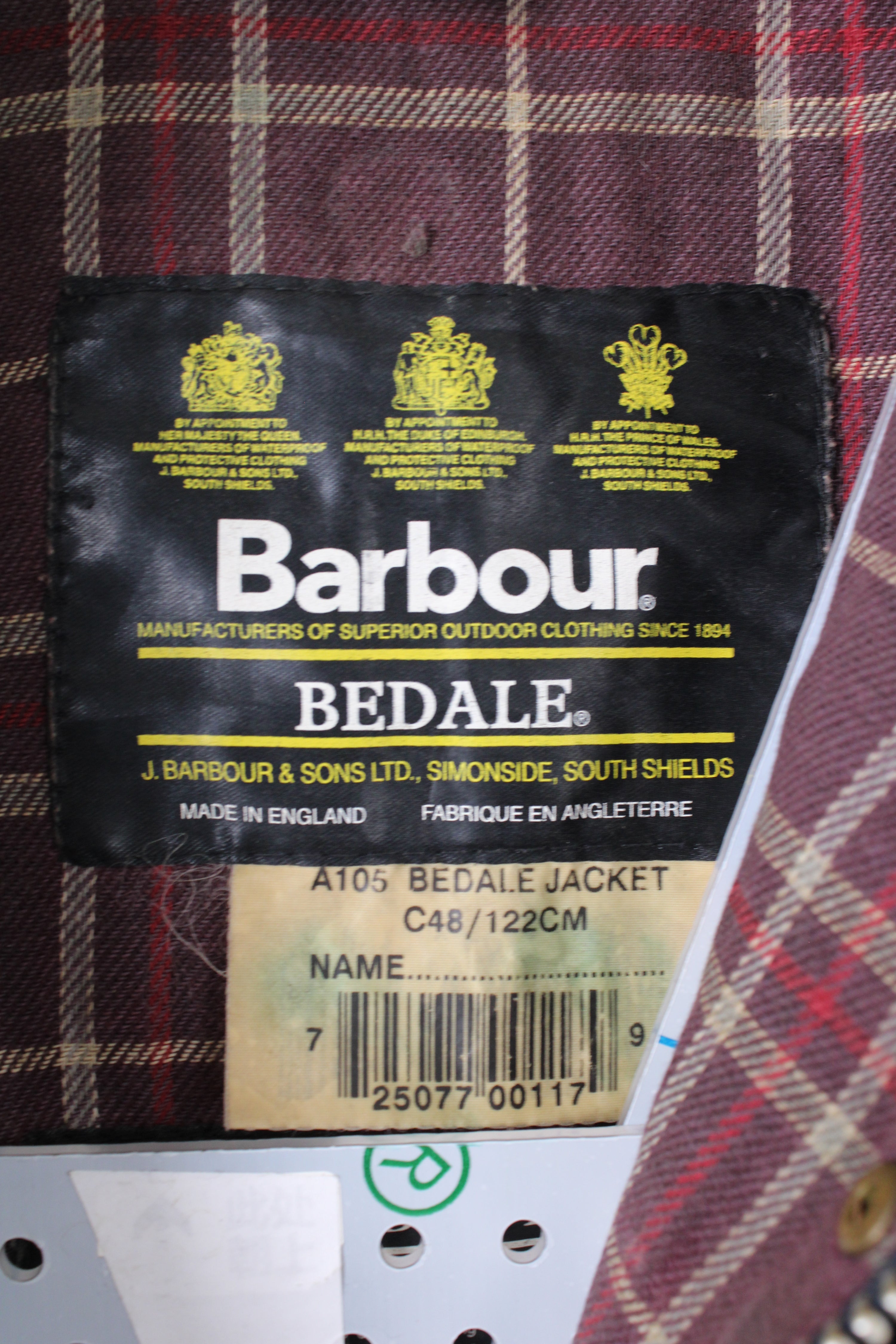 BARBOUR BEDALE WAX JACKET BLUE - L/XL