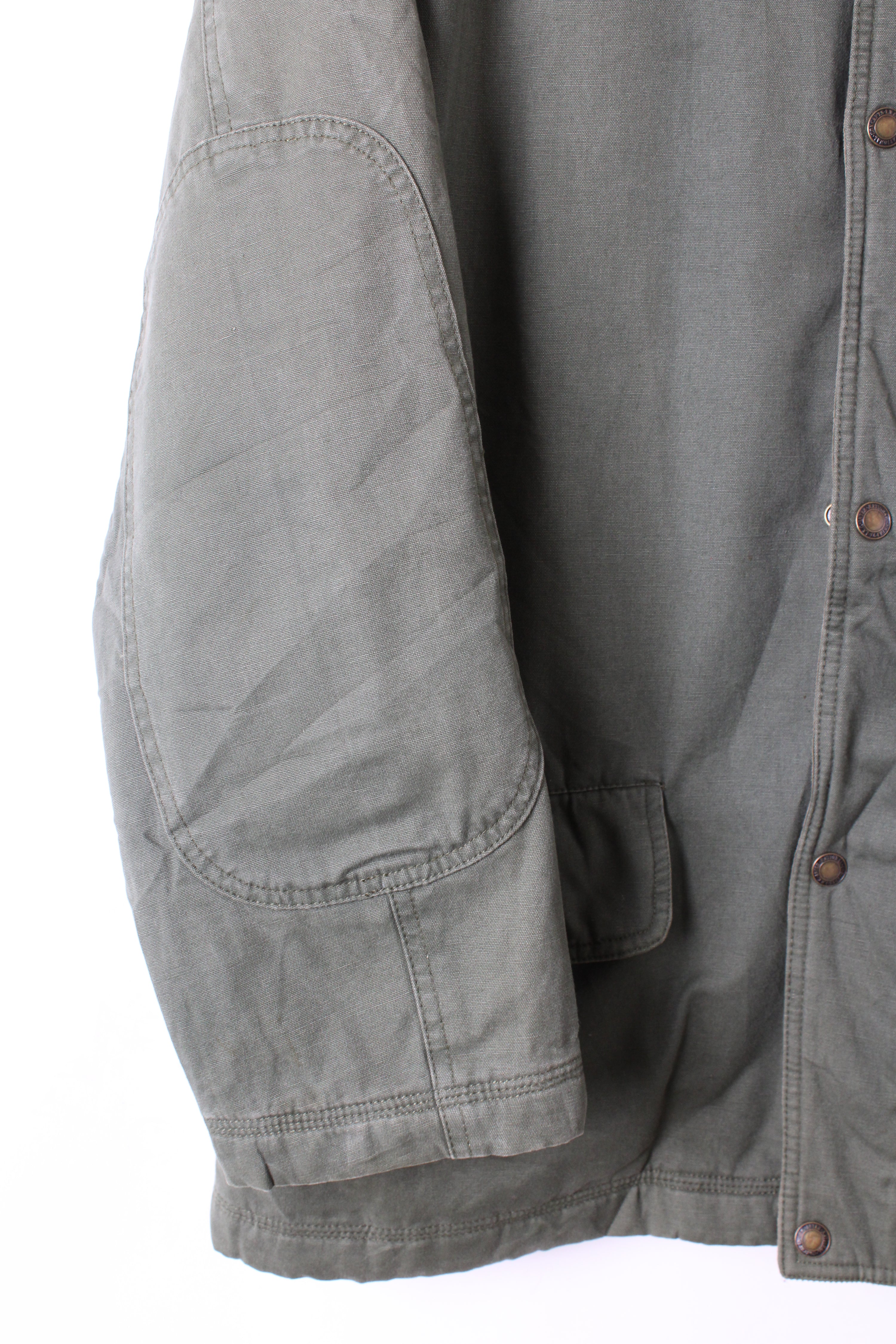VINTAGE HUNTING JACKET GREEN CANVAS - M