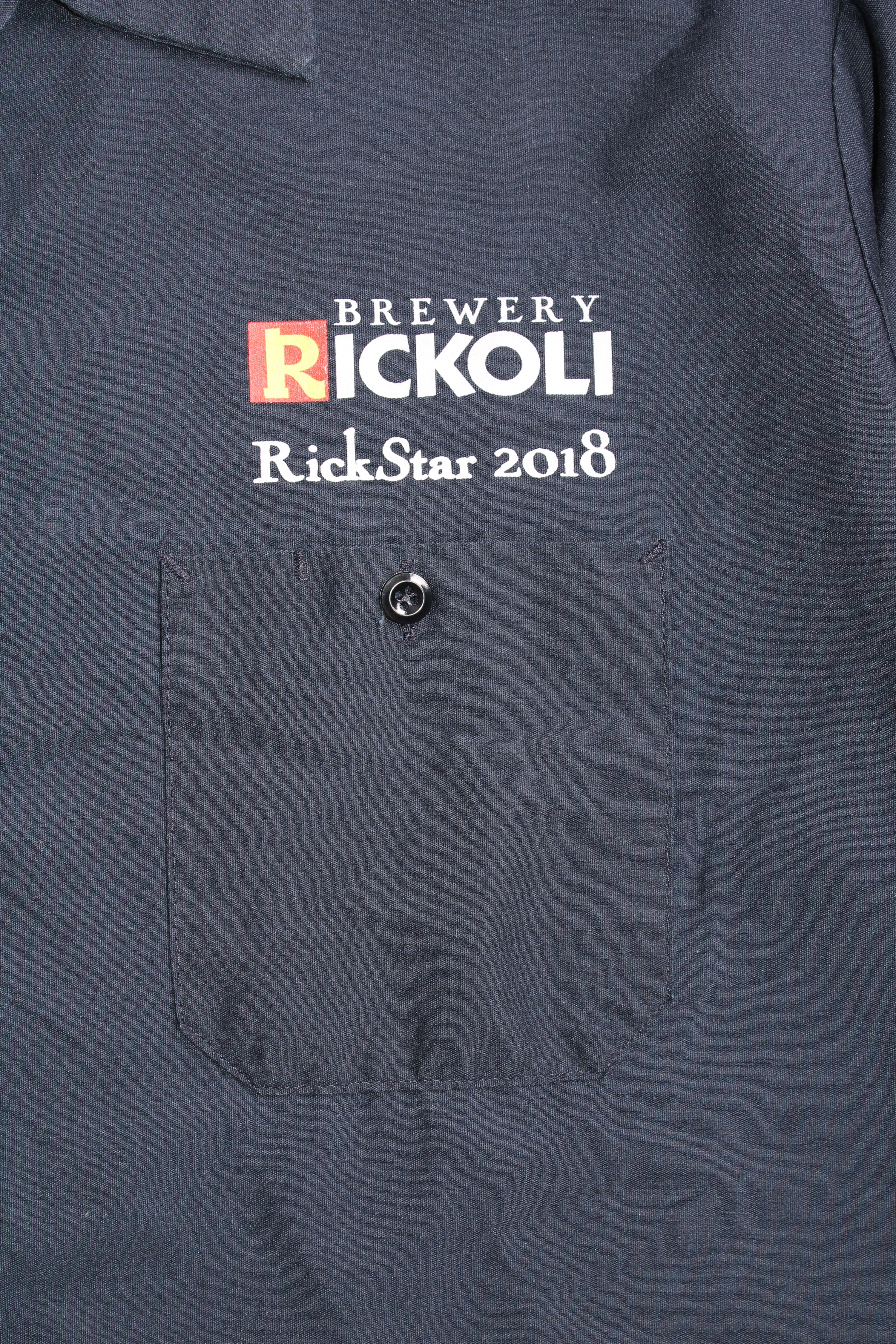 VINTAGE REDKAP WORK SHIRT BLUE RICKOLI - XL