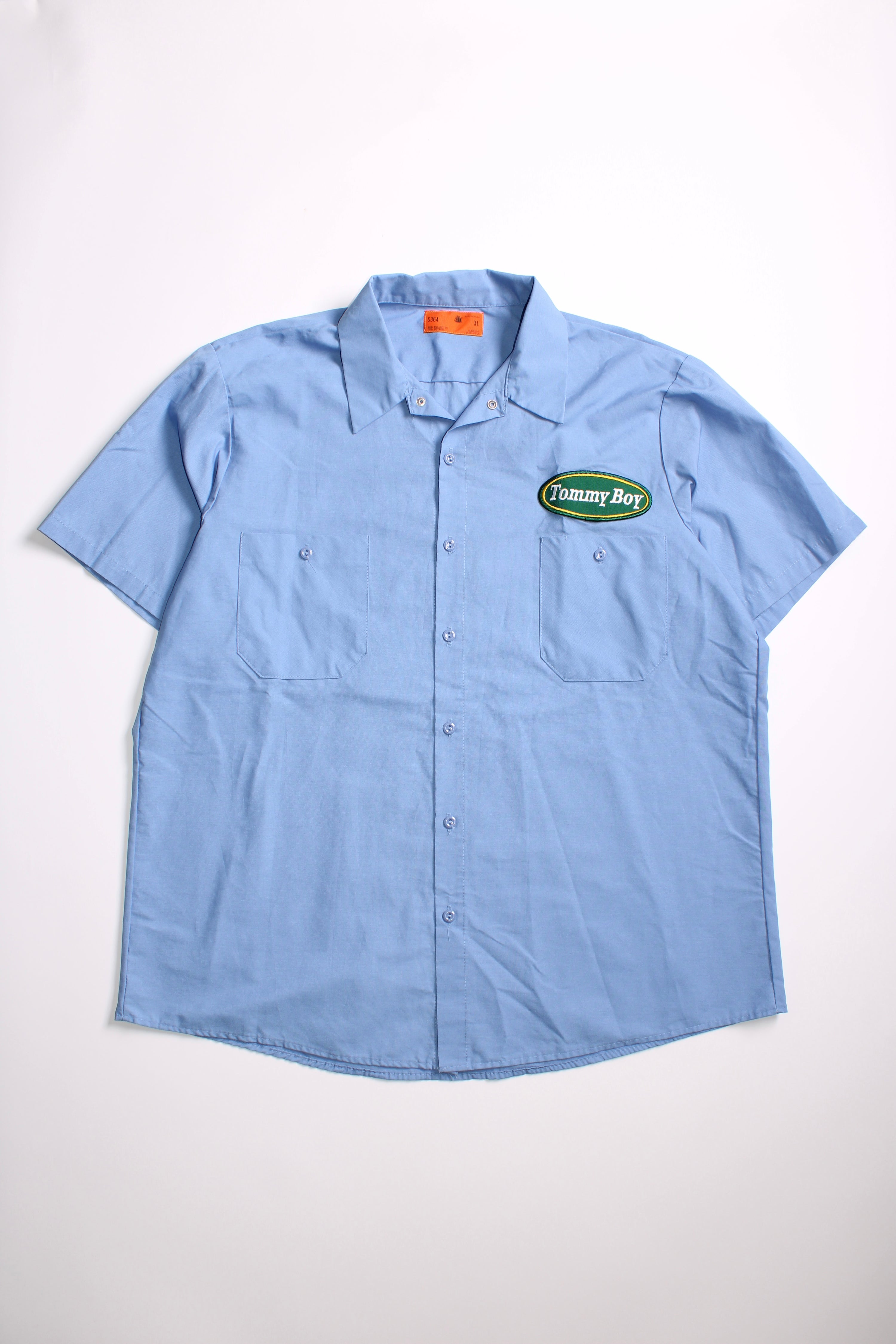VINTAGE WORK SHIRT LIGHT BLUE MADE IN USA - XL