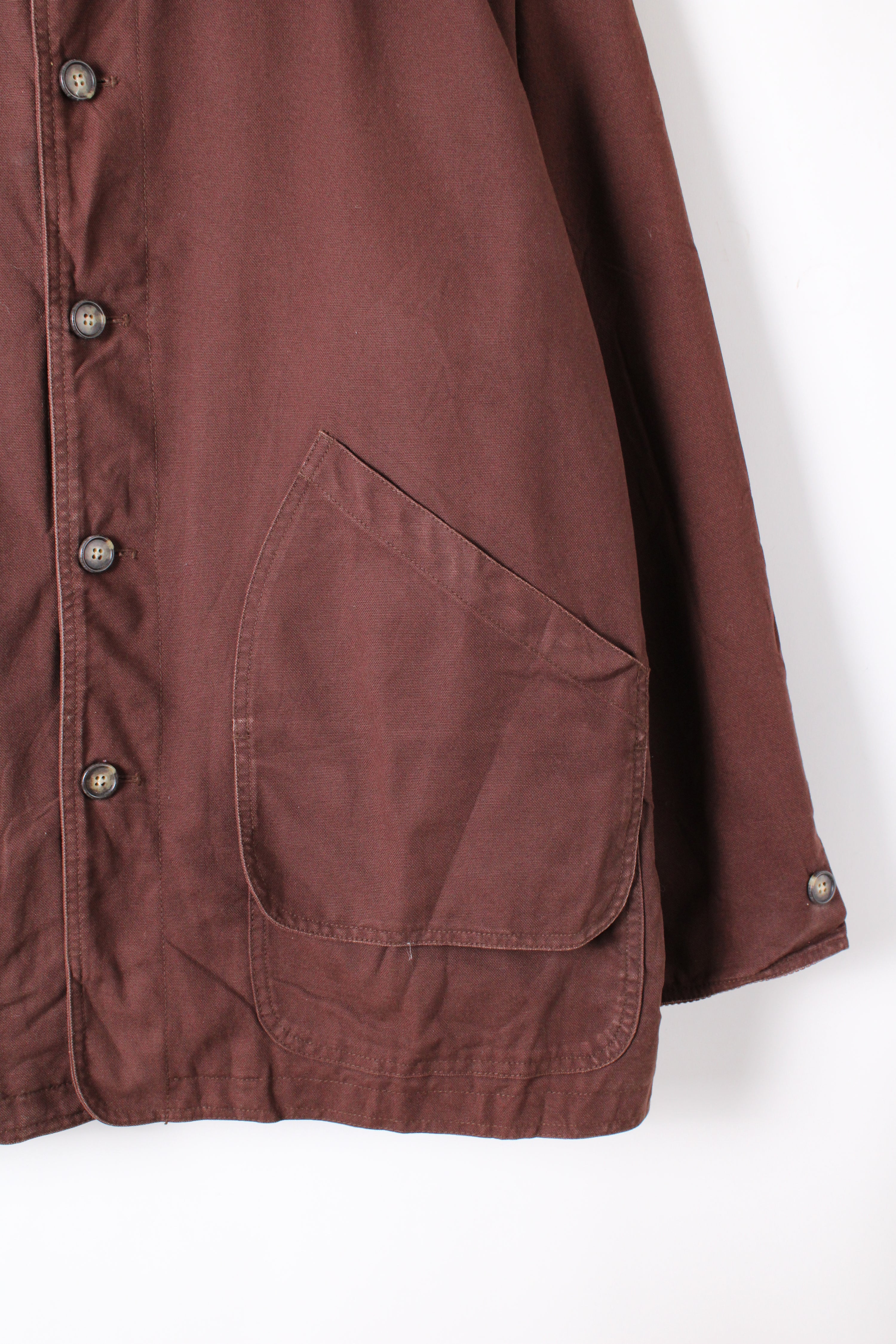 LANDS END VINTAGE HUNTING JACKET CANVAS BROWN - XL