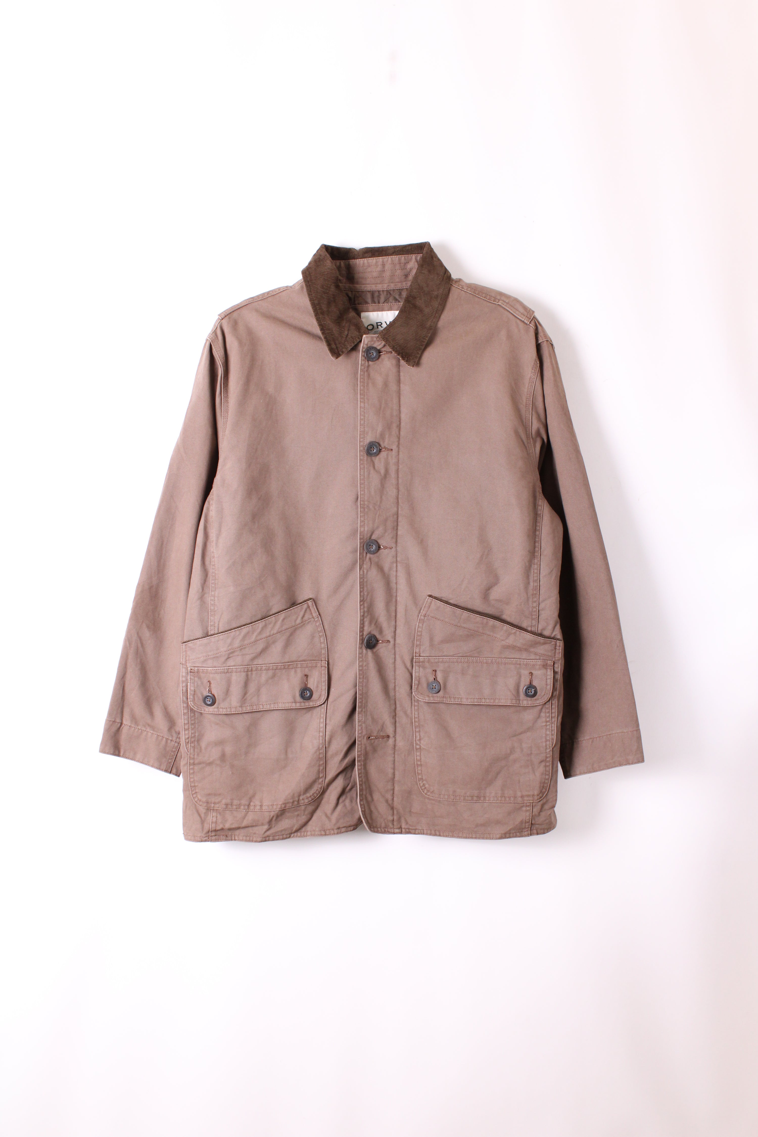 VINTAGE HUNTING JACKET CANVAS FADED BROWN - XL