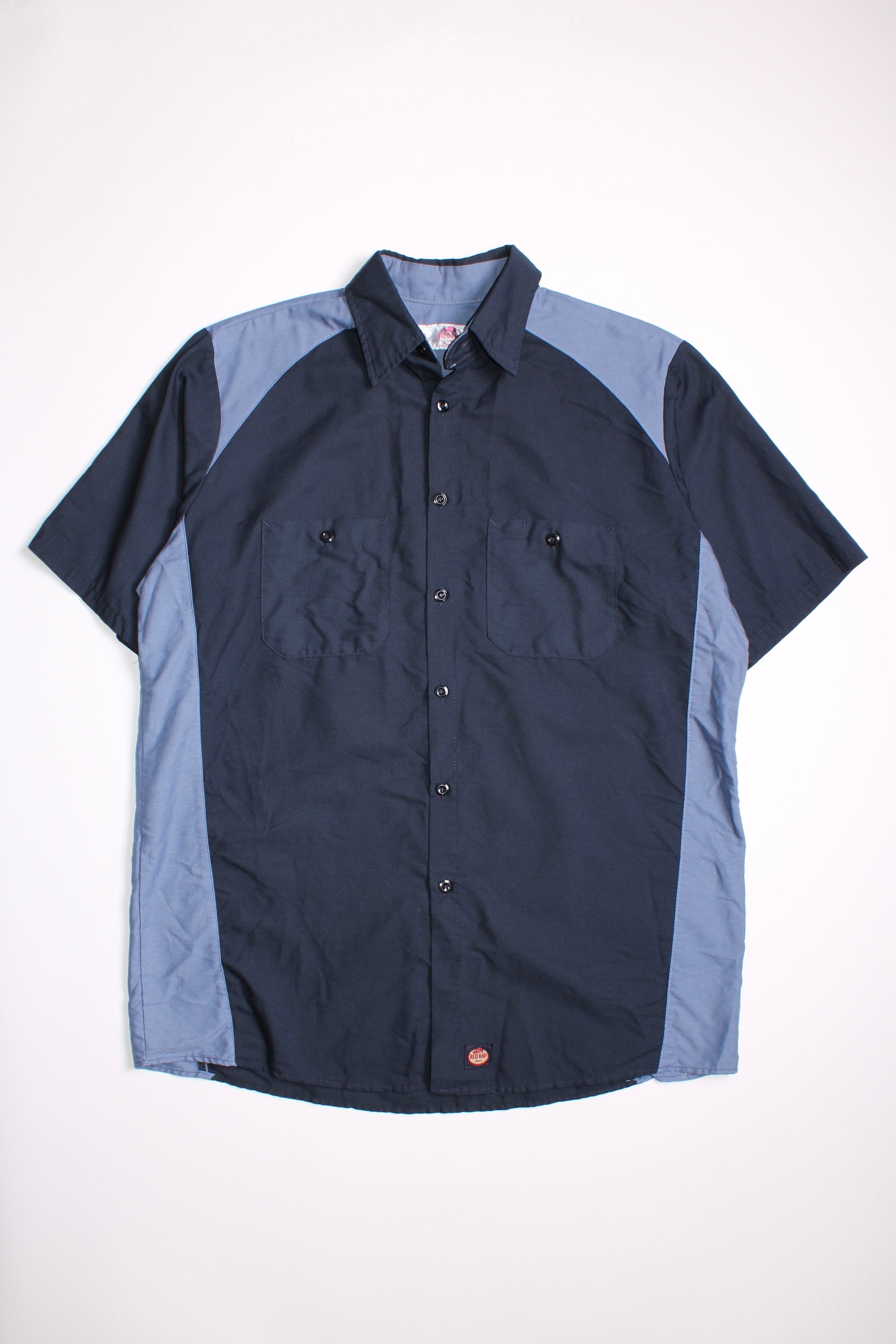 VINTAGE REDKAP WORK SHIRT BLUE - L