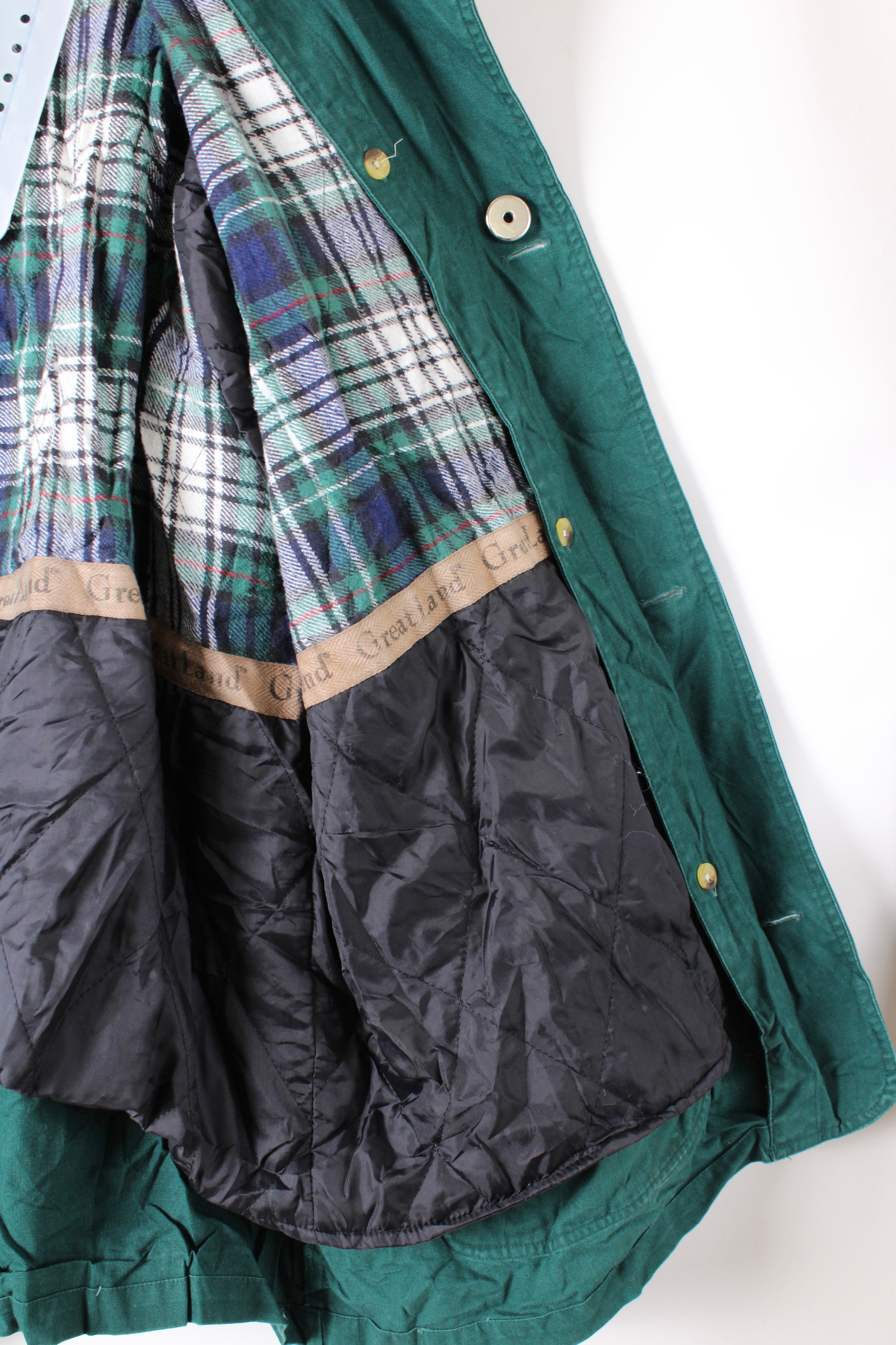 VINTAGE HUNTING JACKET COTTON GREEN - XXXL