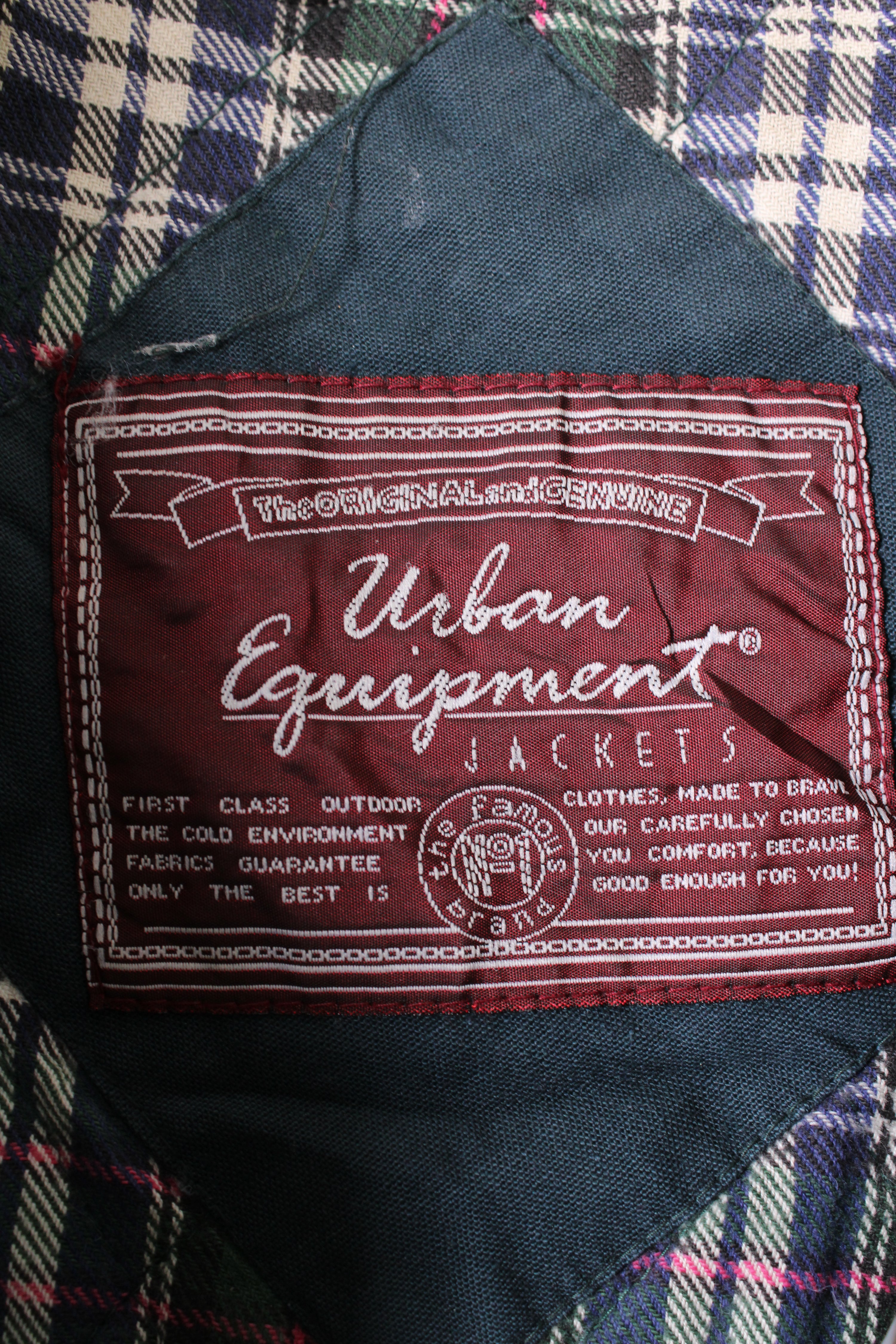 VINTAGE HUNTING JACKET CANVAS DARK GREEN - L