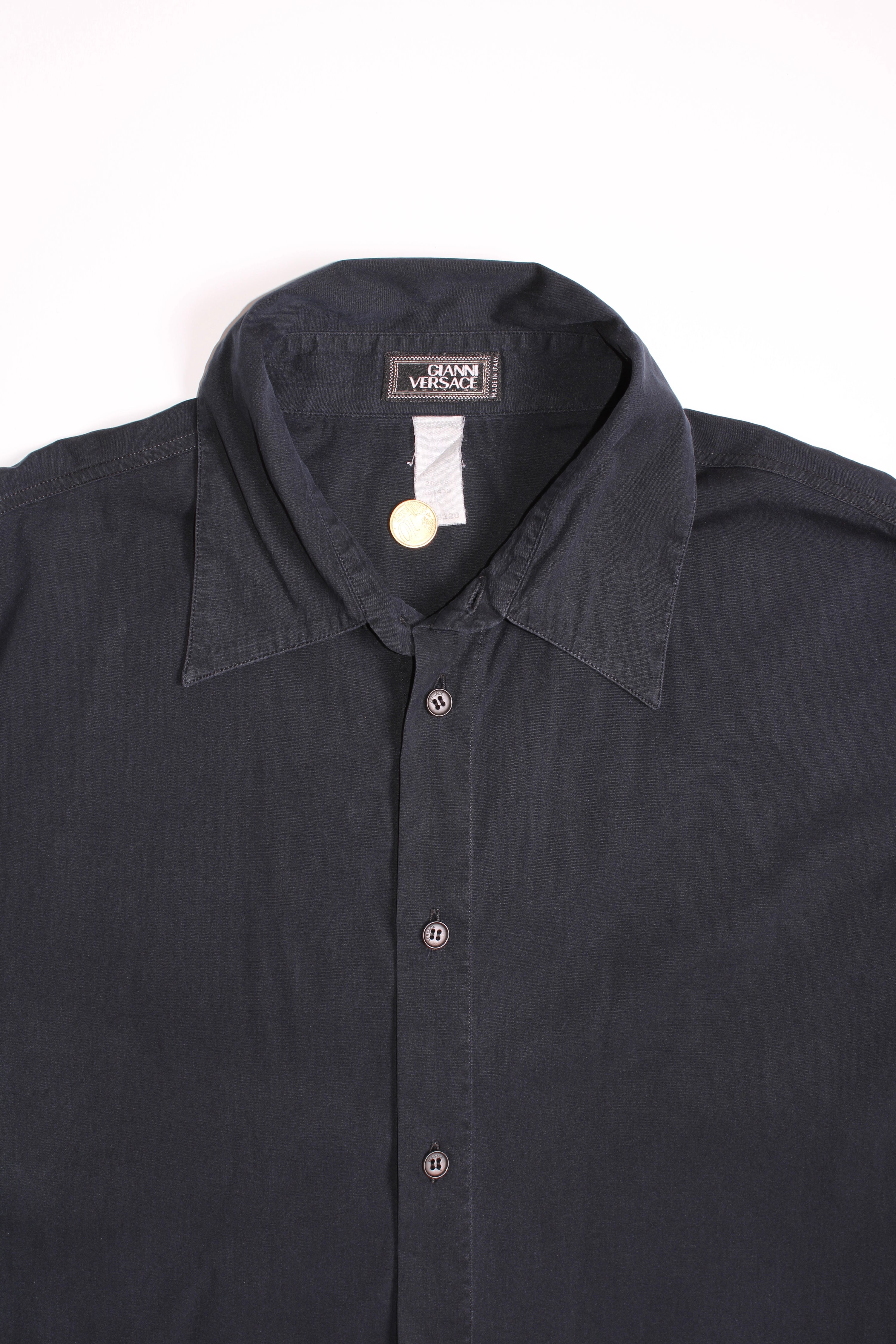VERSACE VINTAGE SHIRT PETROL - L/XL