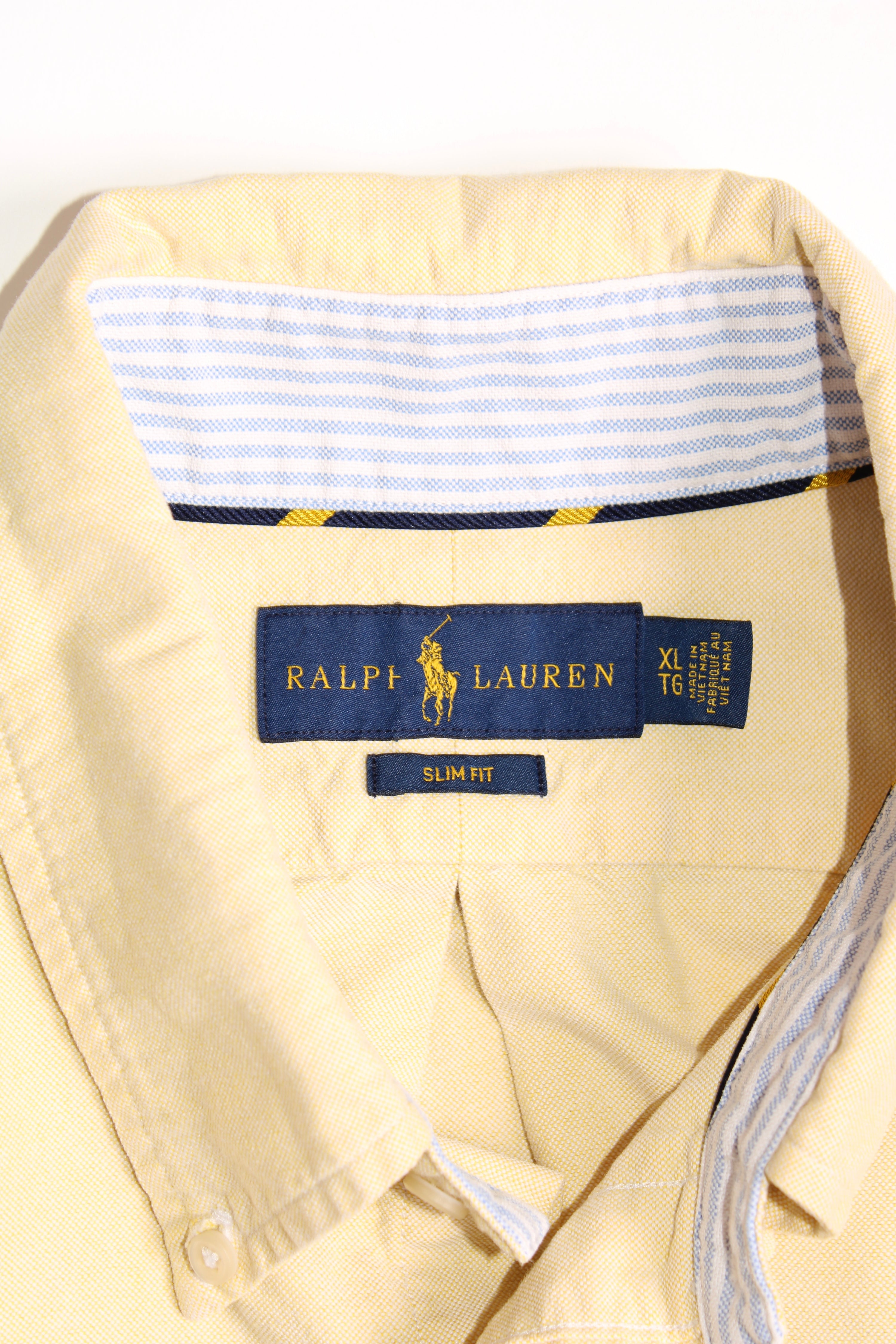 RALPH LAUREN OXFORD SHIRT YELLOW - XL