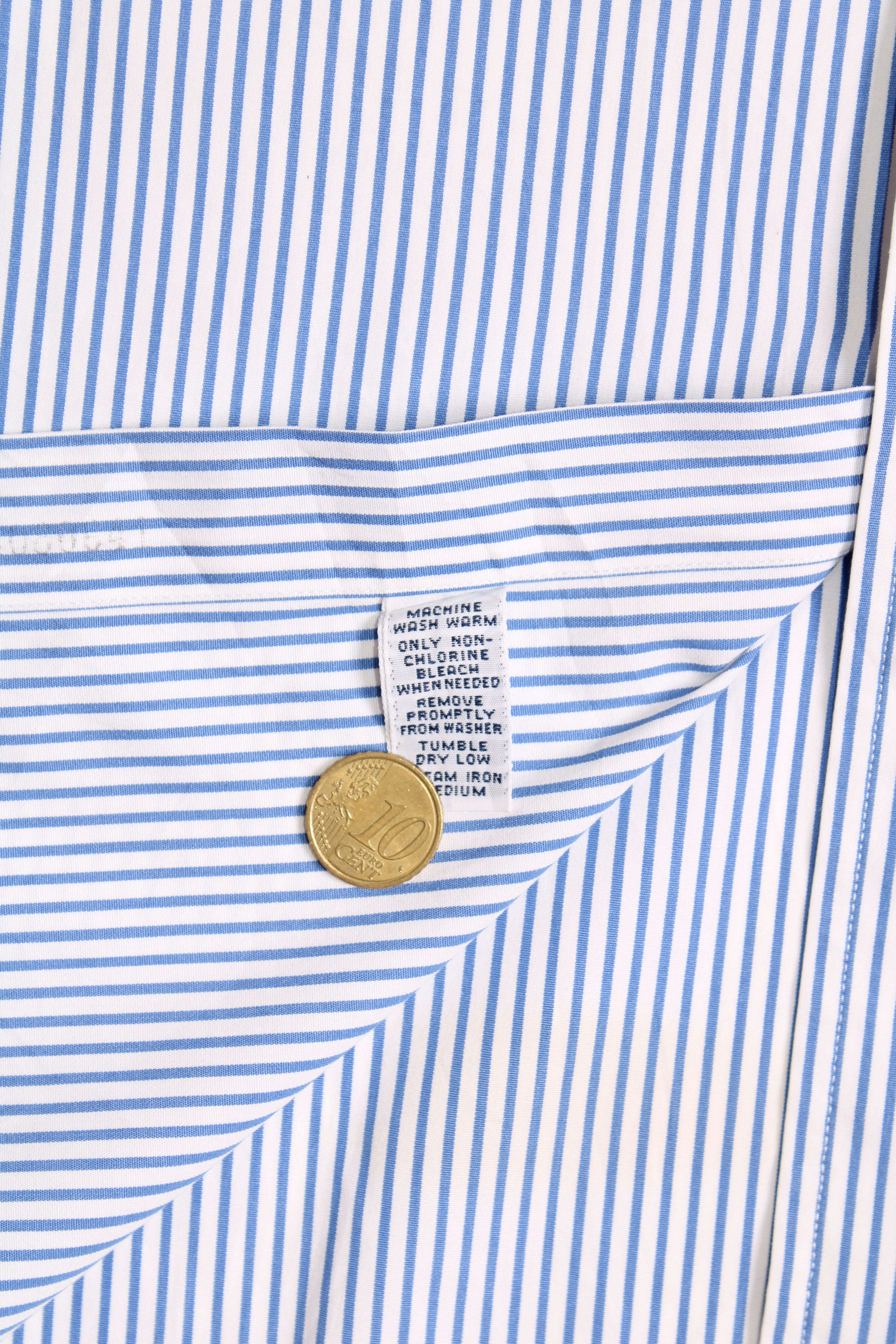 RALPH LAUREN REGENT STRIPED COTTON SHIRT - XL