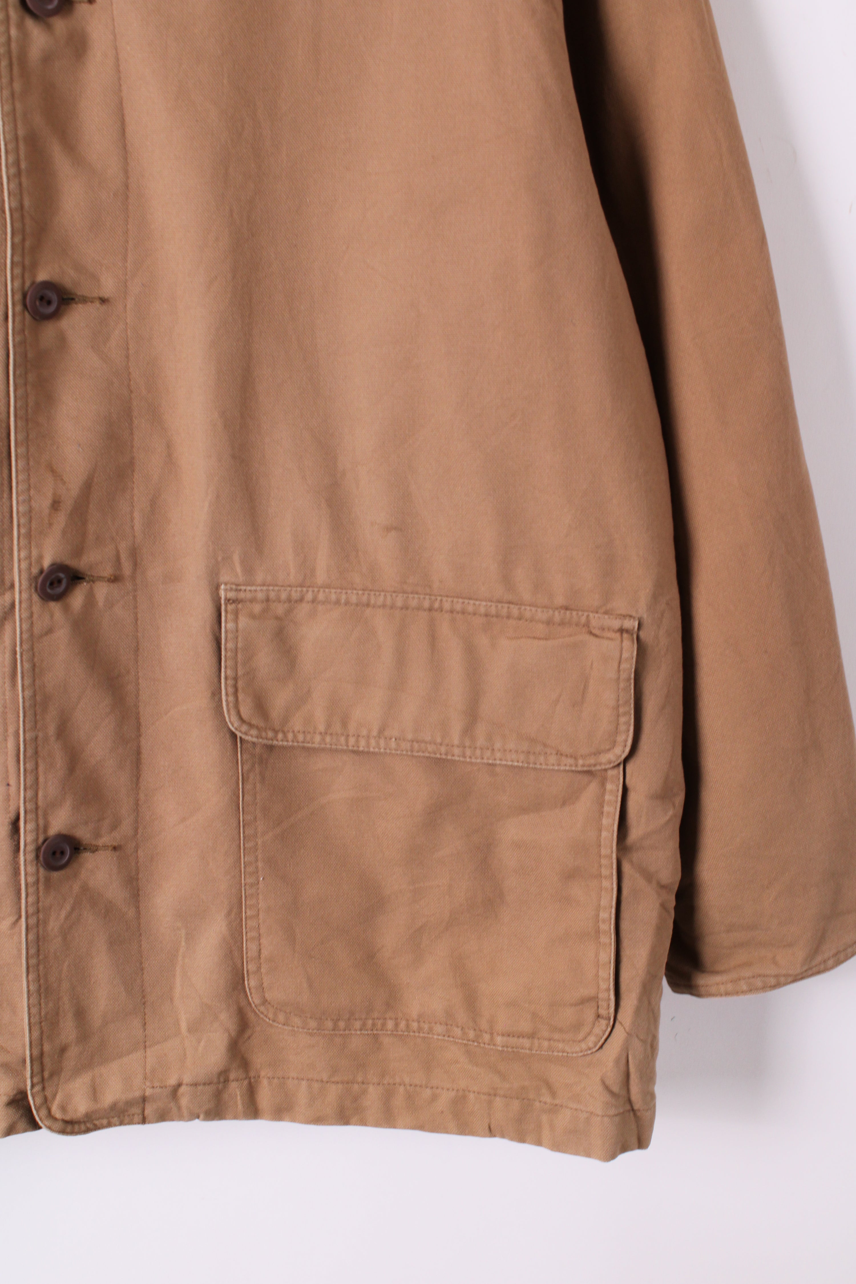 VINTAGE BARN JACKET TOYOTA CANVAS BROWN - L