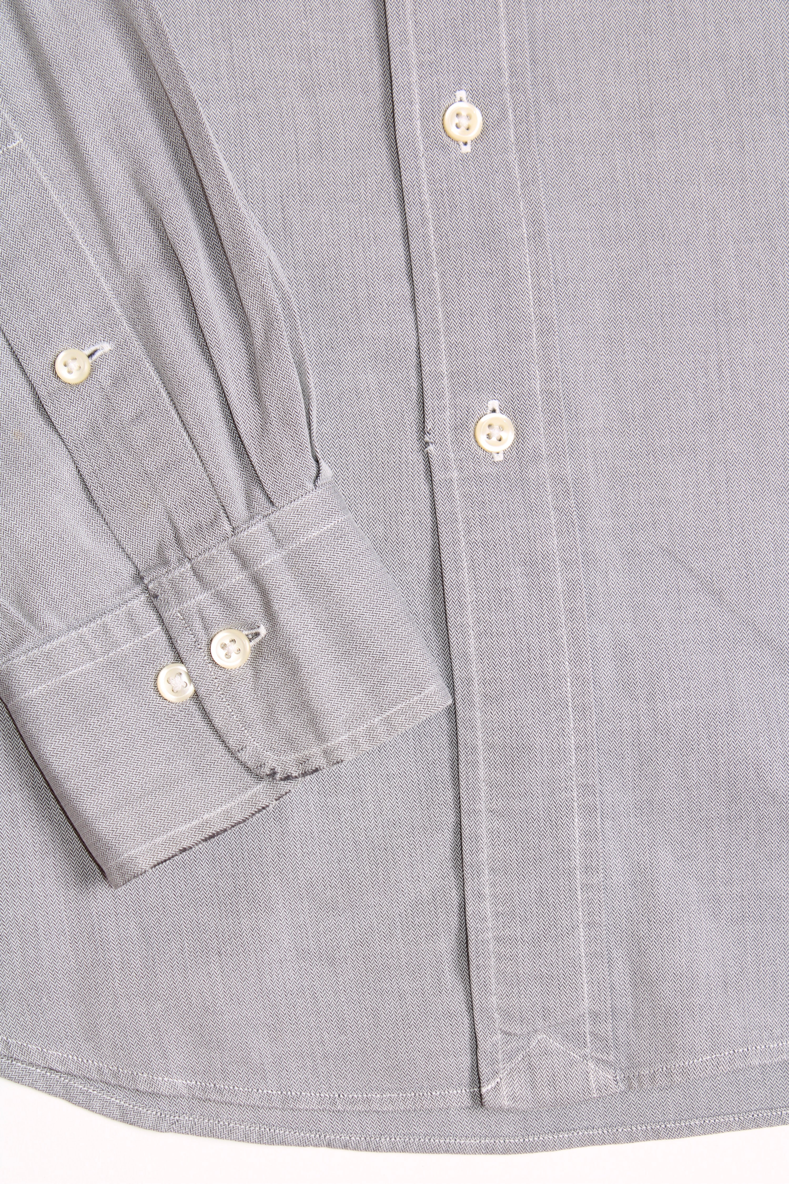 RALPH LAUREN COTTON SHIRT GREY  - M