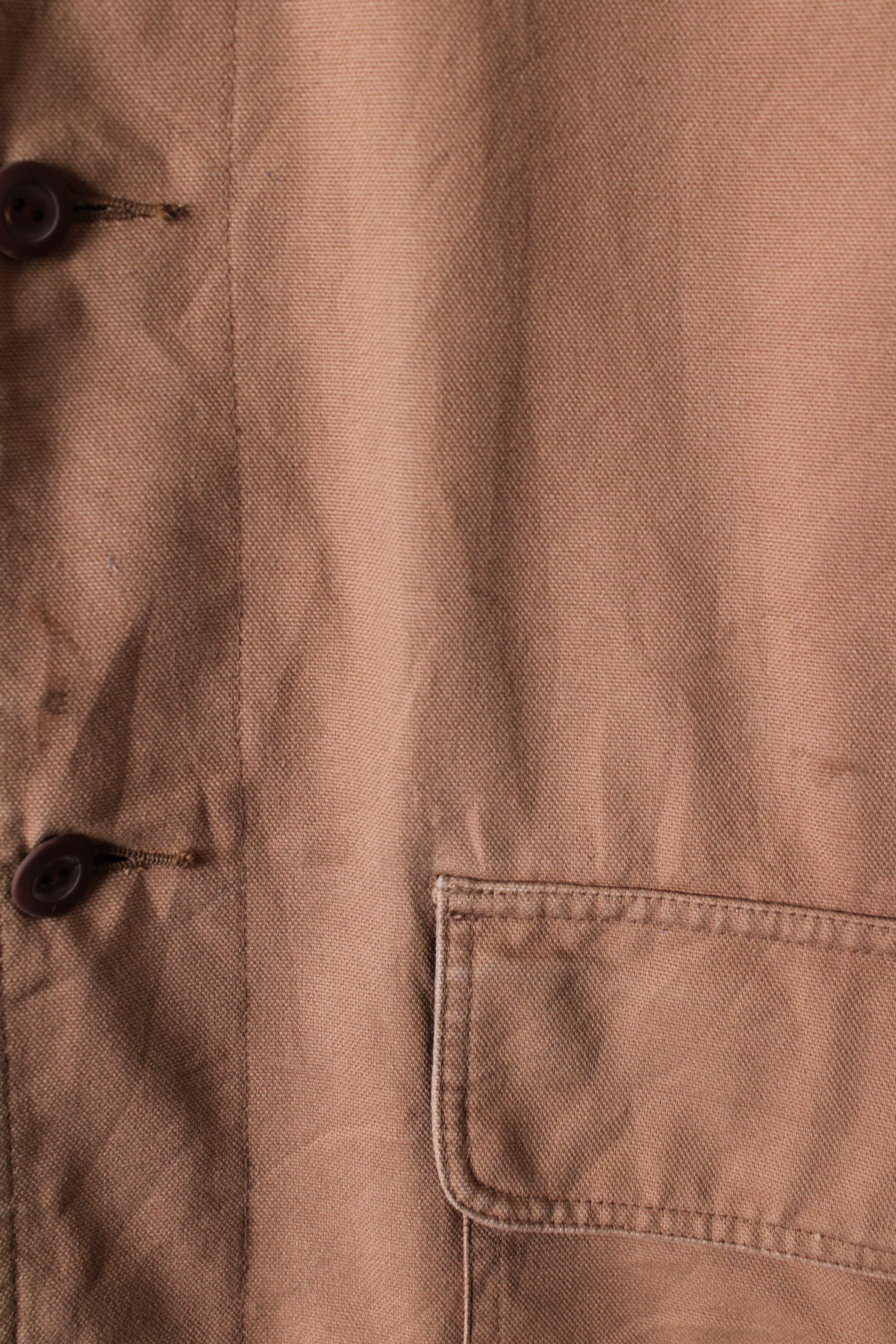VINTAGE BARN JACKET TOYOTA CANVAS BROWN - L