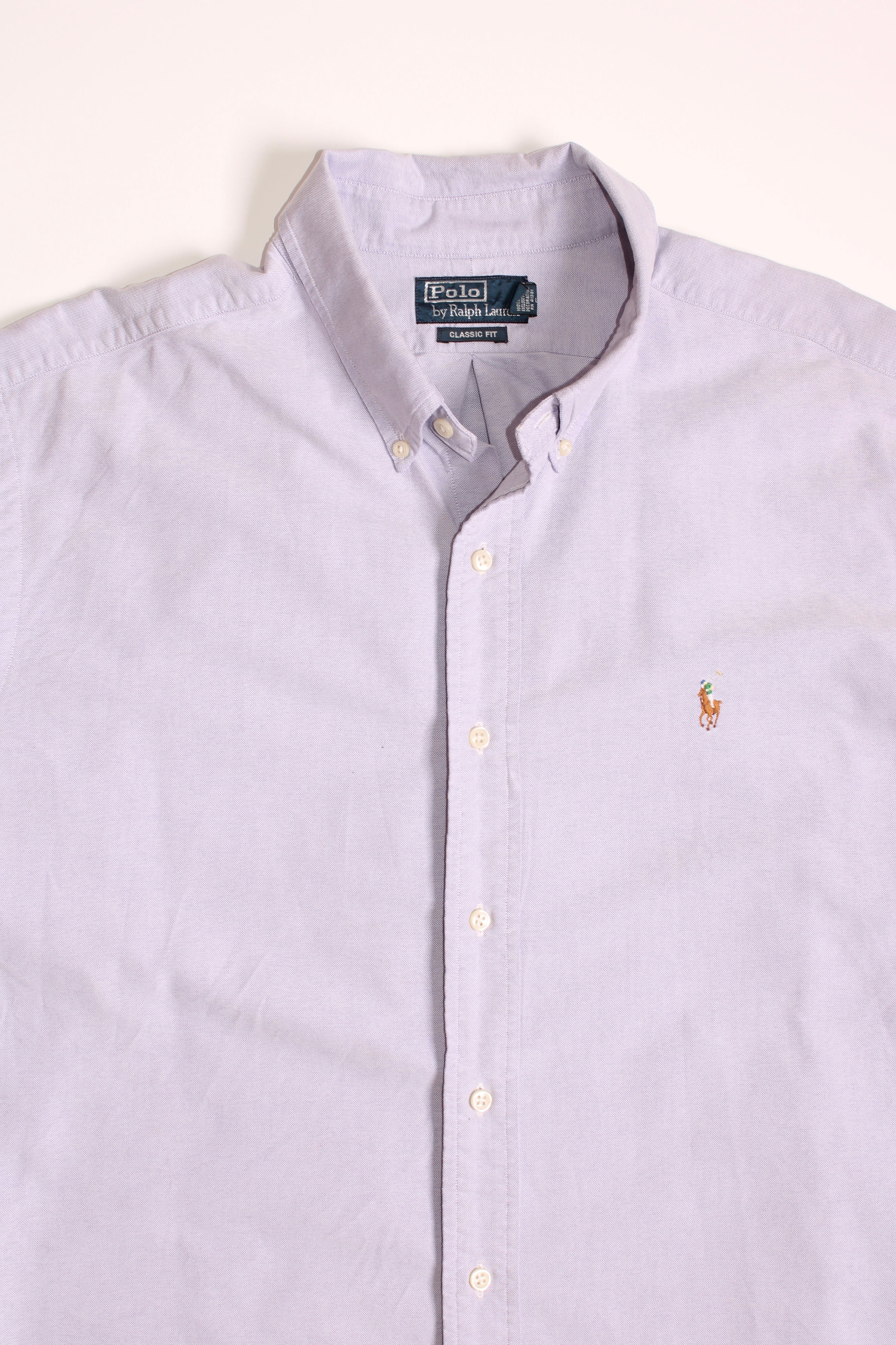 RALPH LAUREN OXFORD SHIRT LIGHT PURPLE - XL