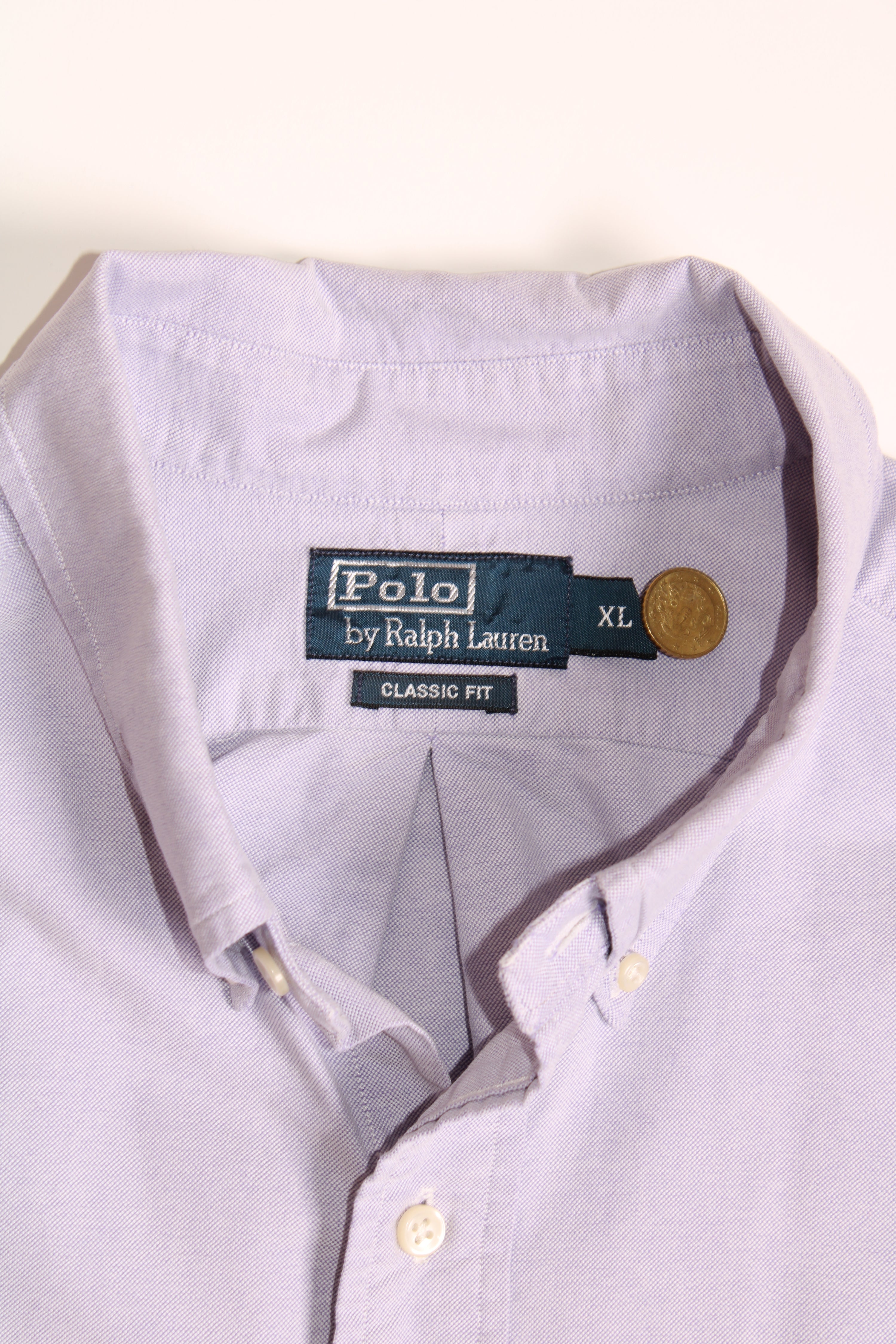 RALPH LAUREN OXFORD SHIRT LIGHT PURPLE - XL