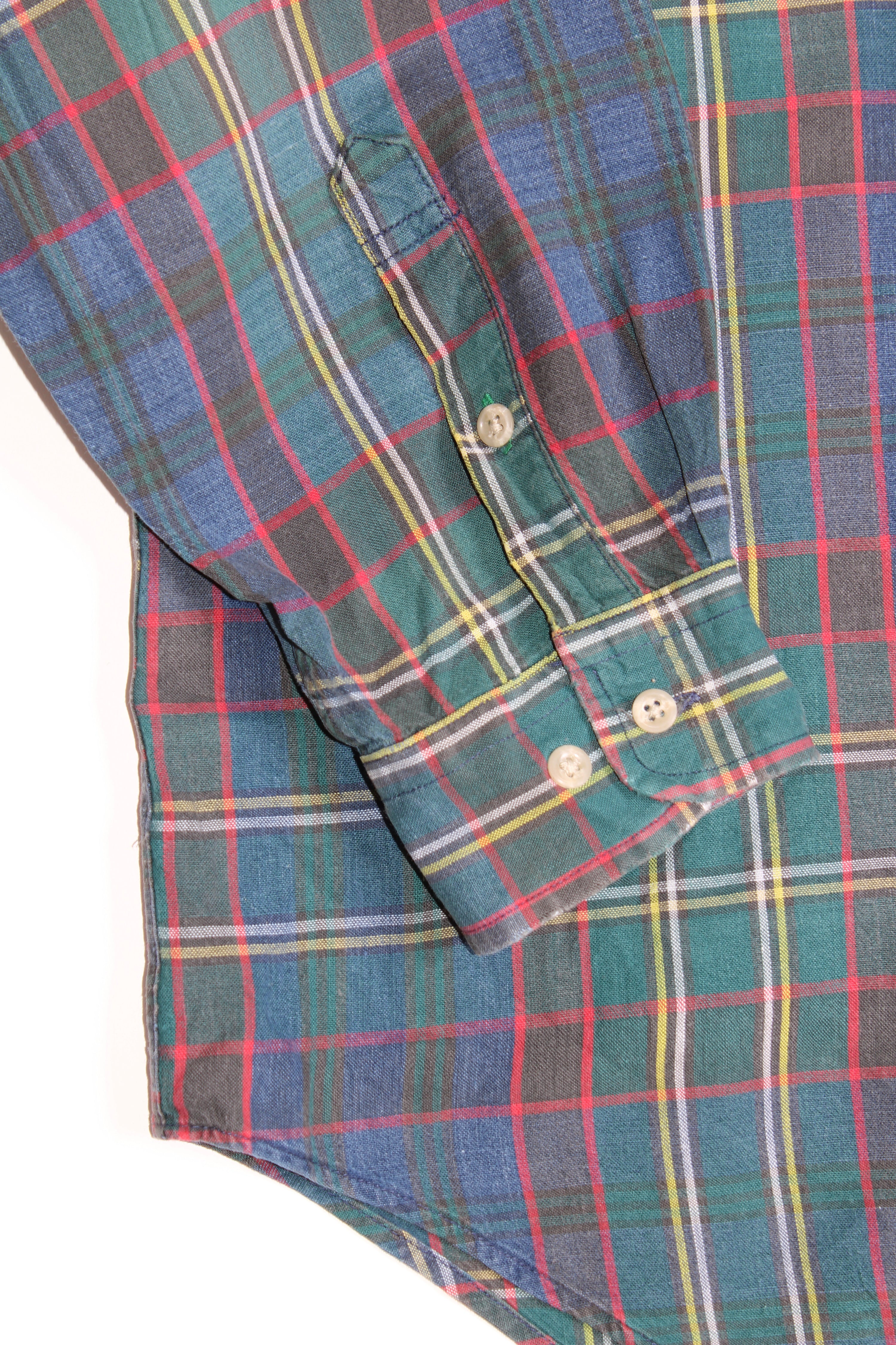 TOMMY HILFIGER VINTAGE CHECKED COTTON SHIRT - M