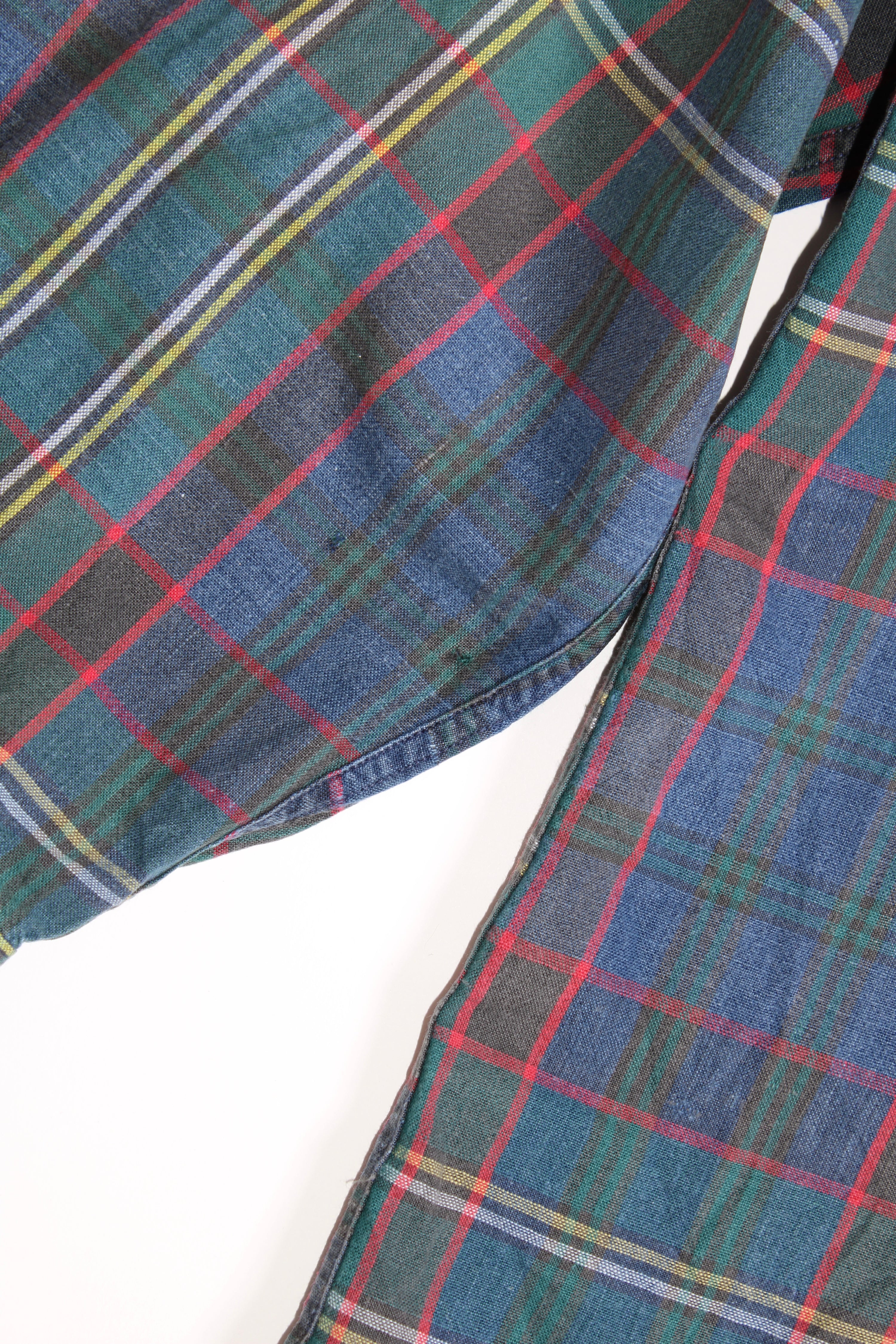 TOMMY HILFIGER VINTAGE CHECKED COTTON SHIRT - M